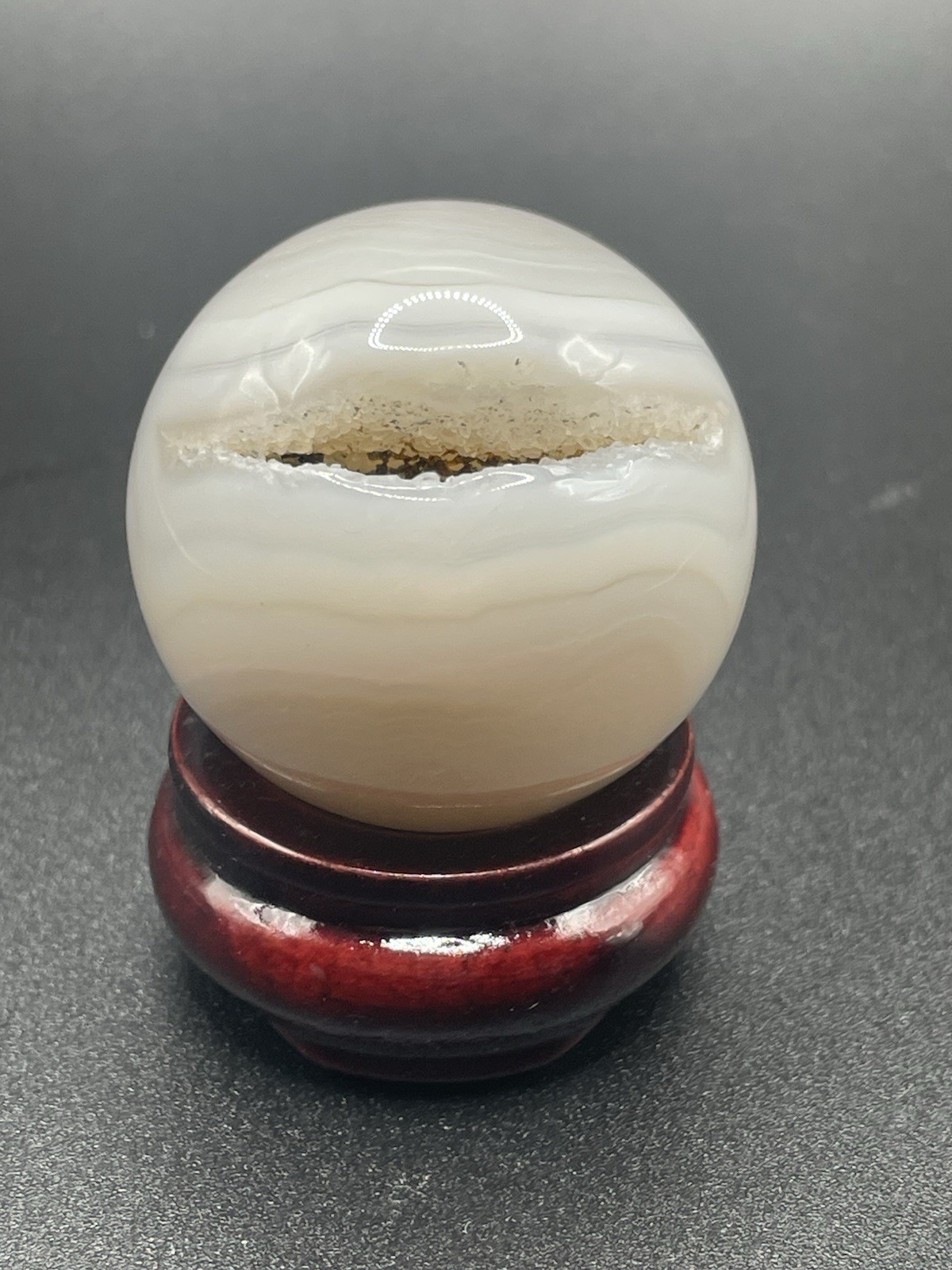 Agate Druzy Sphere 62g