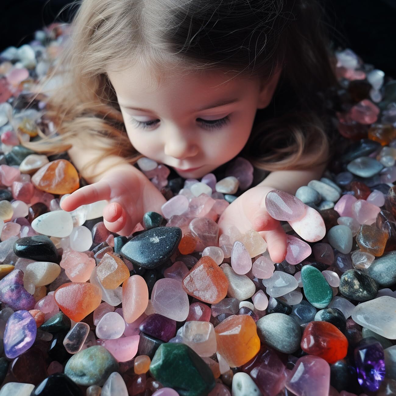 800Pcs+ 3lb Gemstones and Crystals Set30Kinds+ Bulk Rocks and Minerals Scienc…