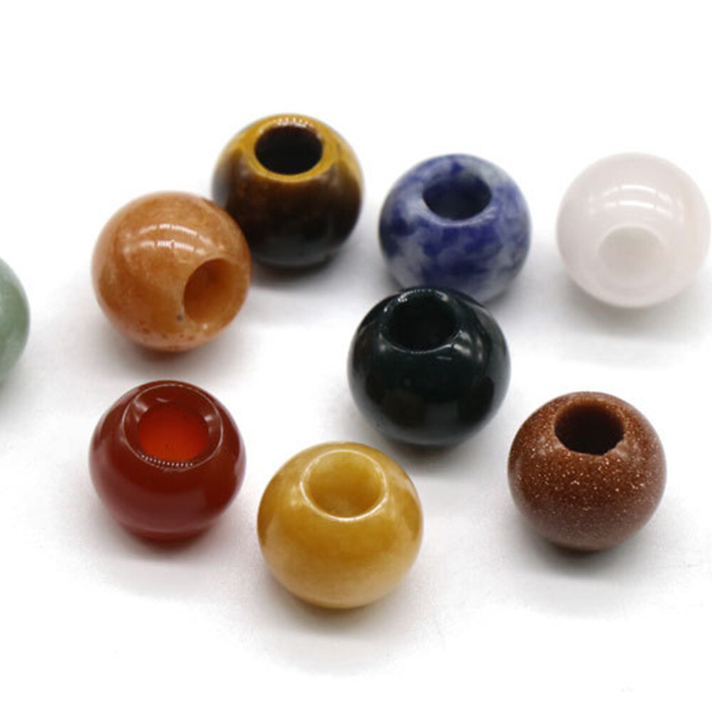 5*12mm Large Hole Rondelle Loose Charms European Beads Bracelet Jewelry Making