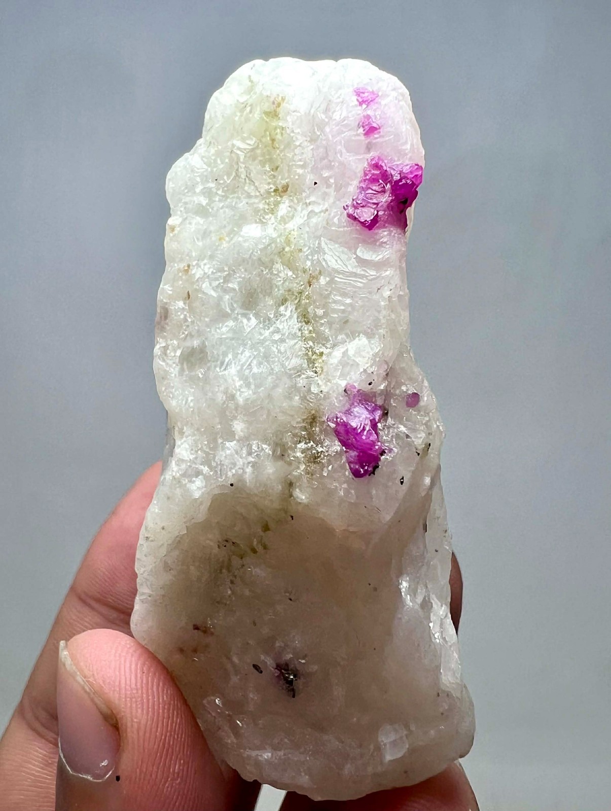 155 Gram Very Beautiful Top Red Ruby Crystal On Matrix From Jegdalik @Afg