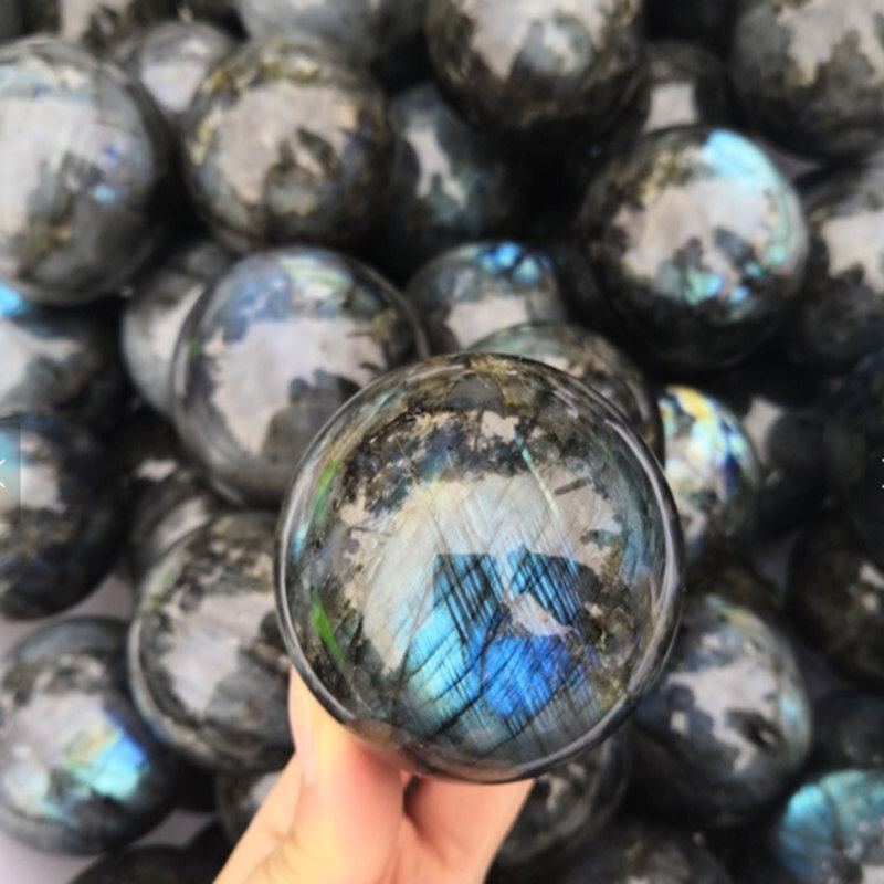 Natural Quartz Crystal Healing Gem Sphere Ball Energy Stone Reiki Decor W/ Stand