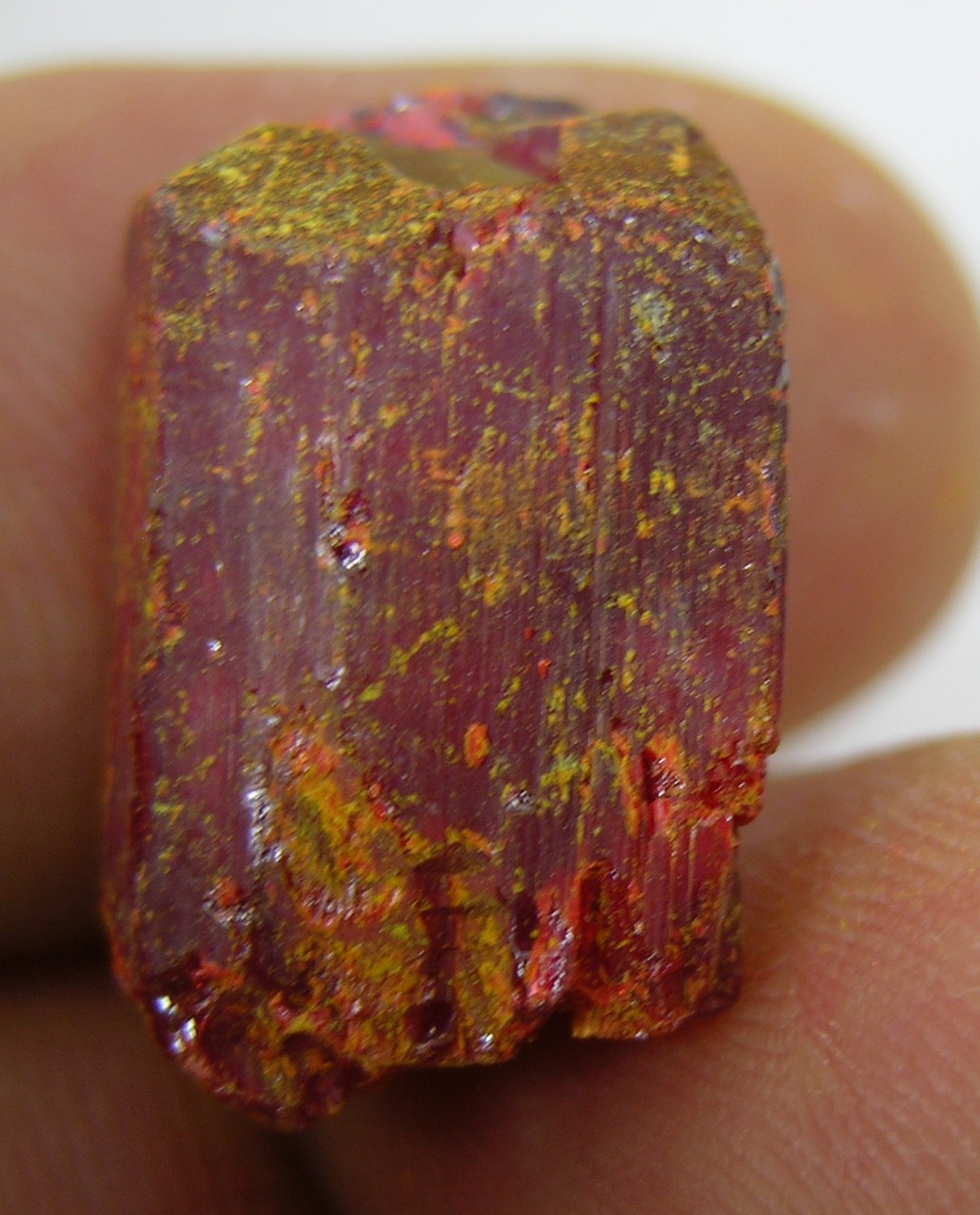 #5 Peru 21.80ct 100% Natural Rare Rough Red Realgar Crystal Specimen 4.35g 18mm