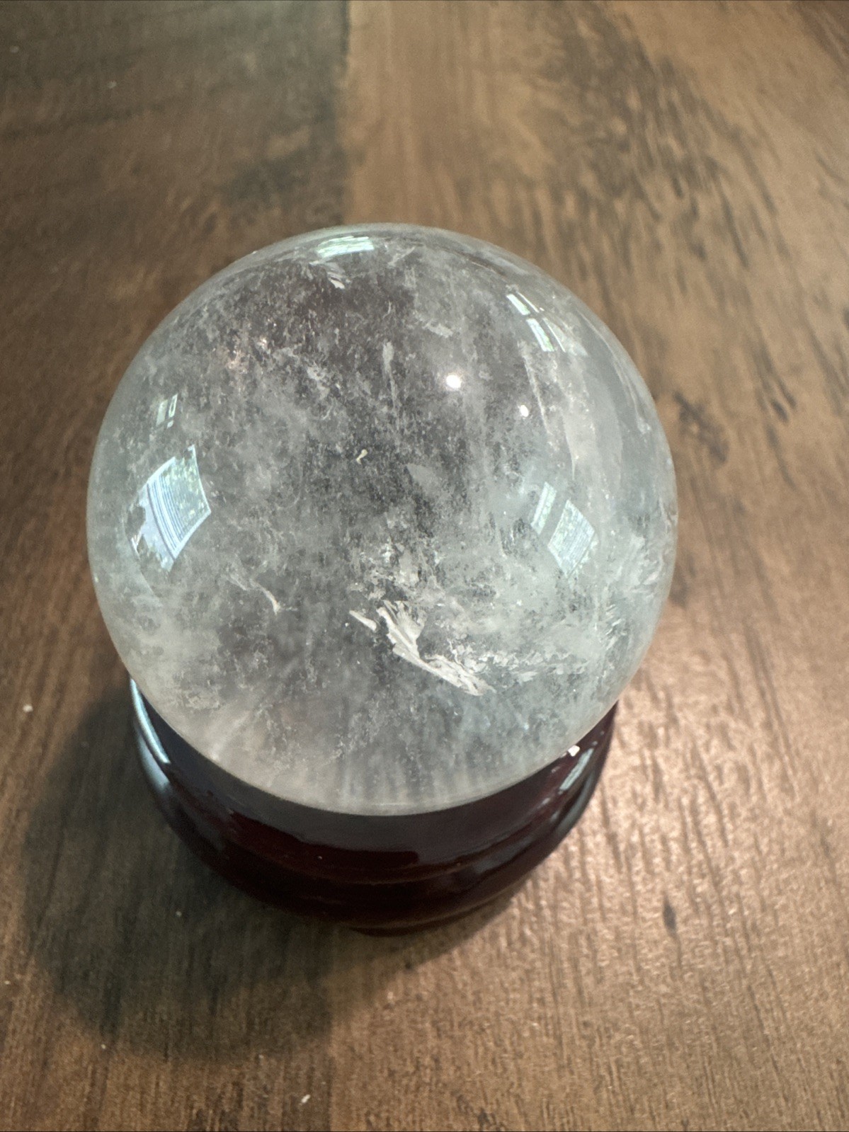 Clear Quartz Crystal Sphere 145 Grams 47 mm