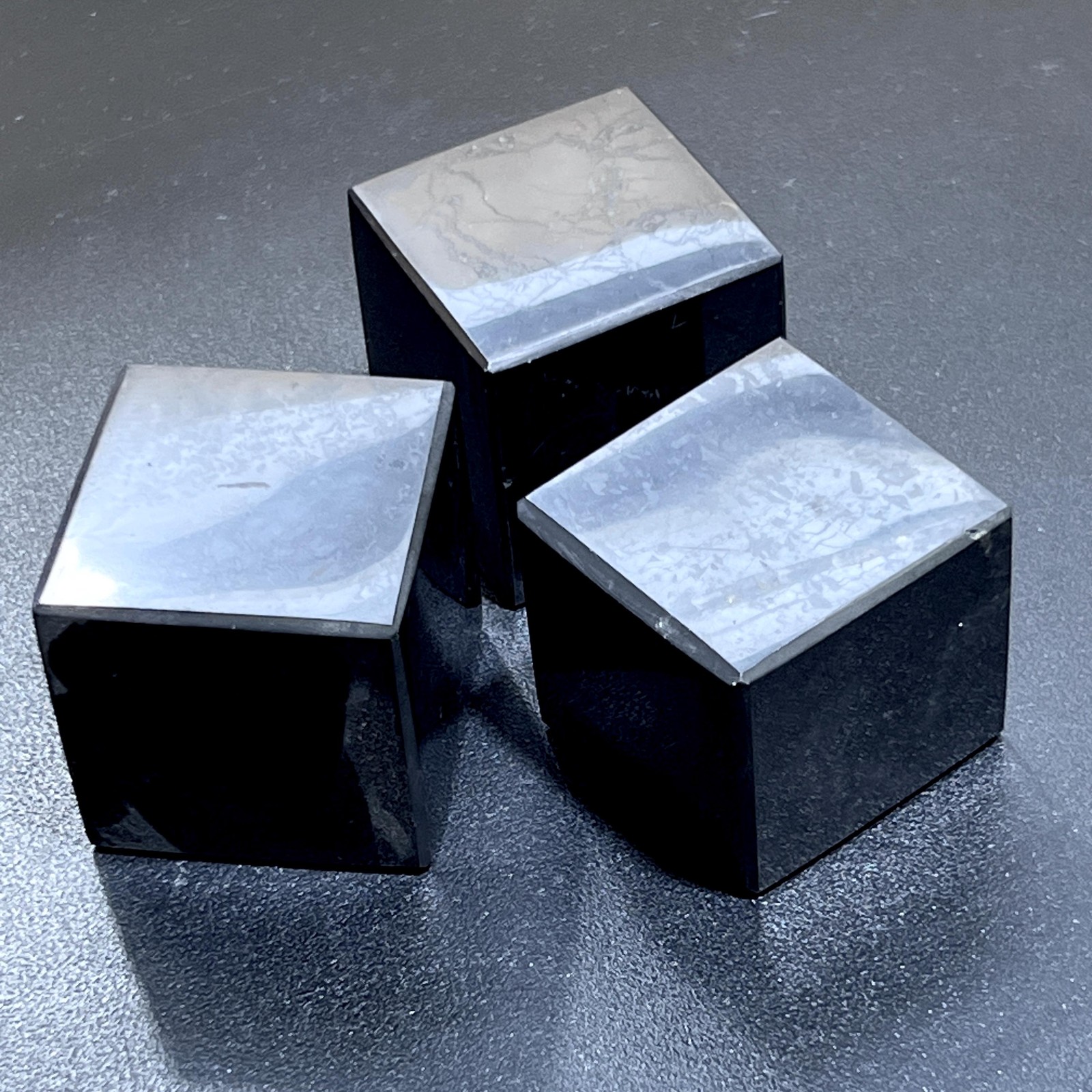 Black Shungite Cube Block Gemstone Decor Supply Healing Crystals And Stones