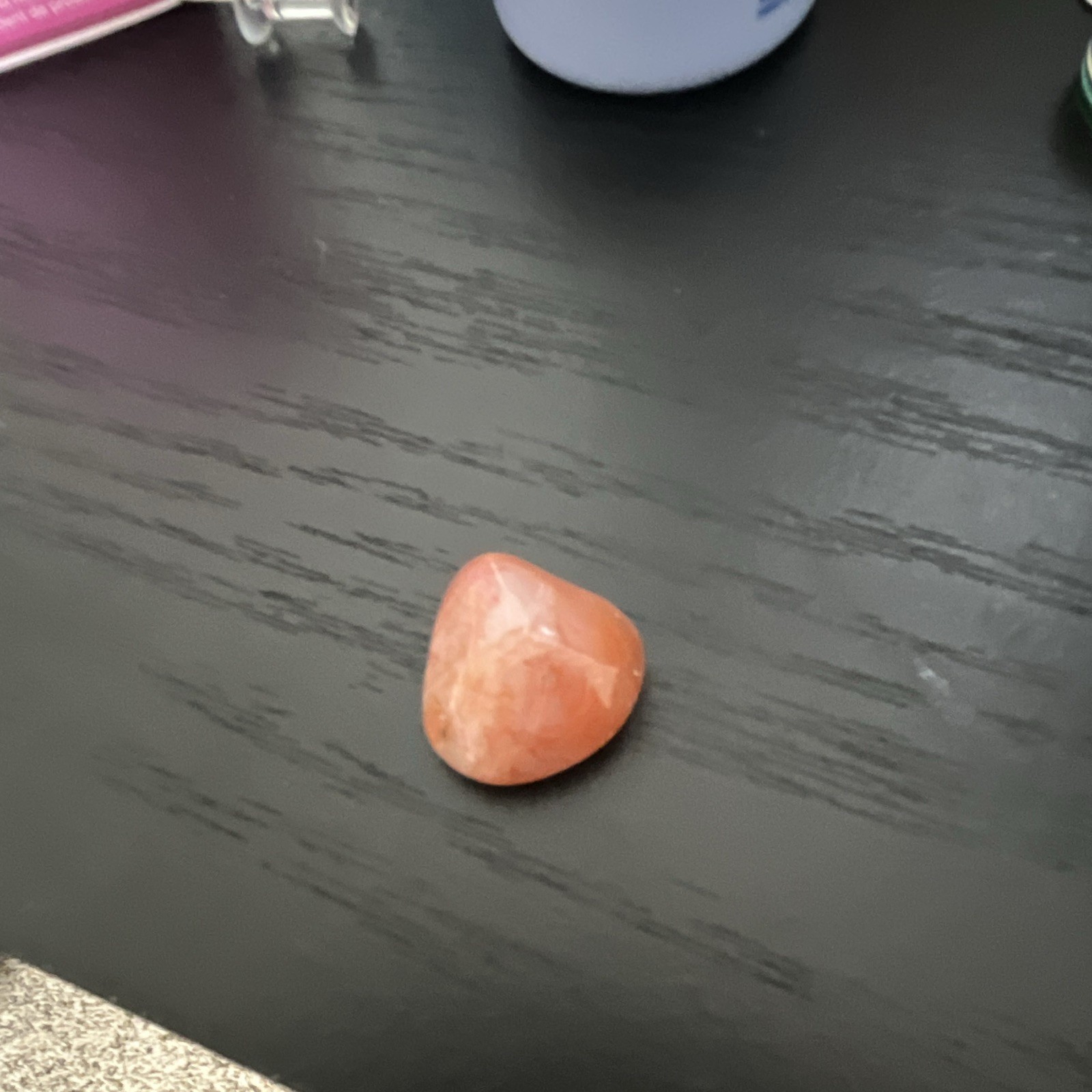 Orange Polished Tumbled Crystal Stone Specimen * FROM DIGGING IN FOREST