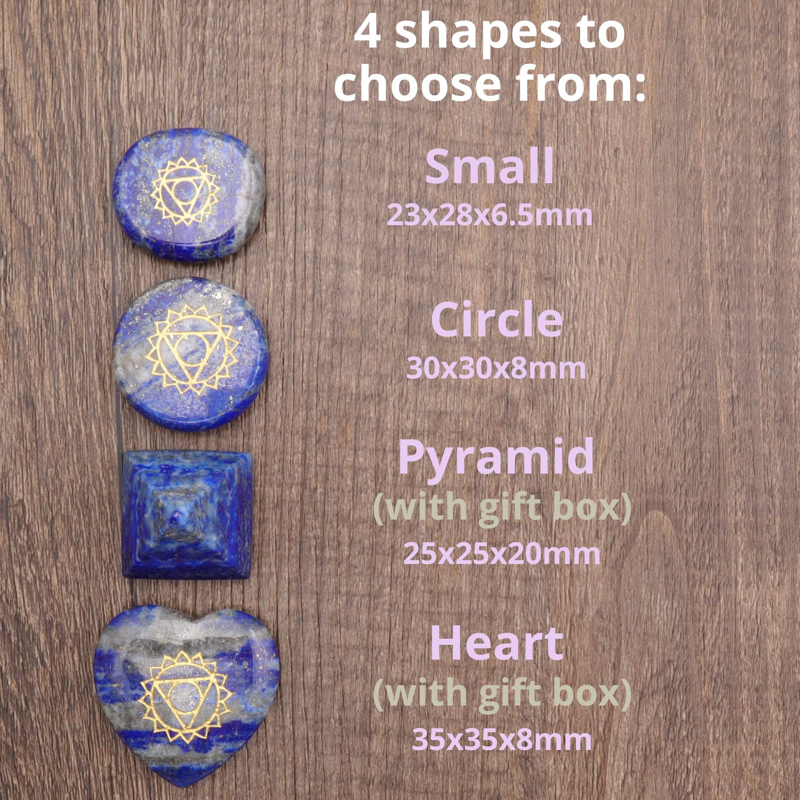 Chakra Stone Set Natural Healing Crystals Polished Palm Meditation Reiki Energy
