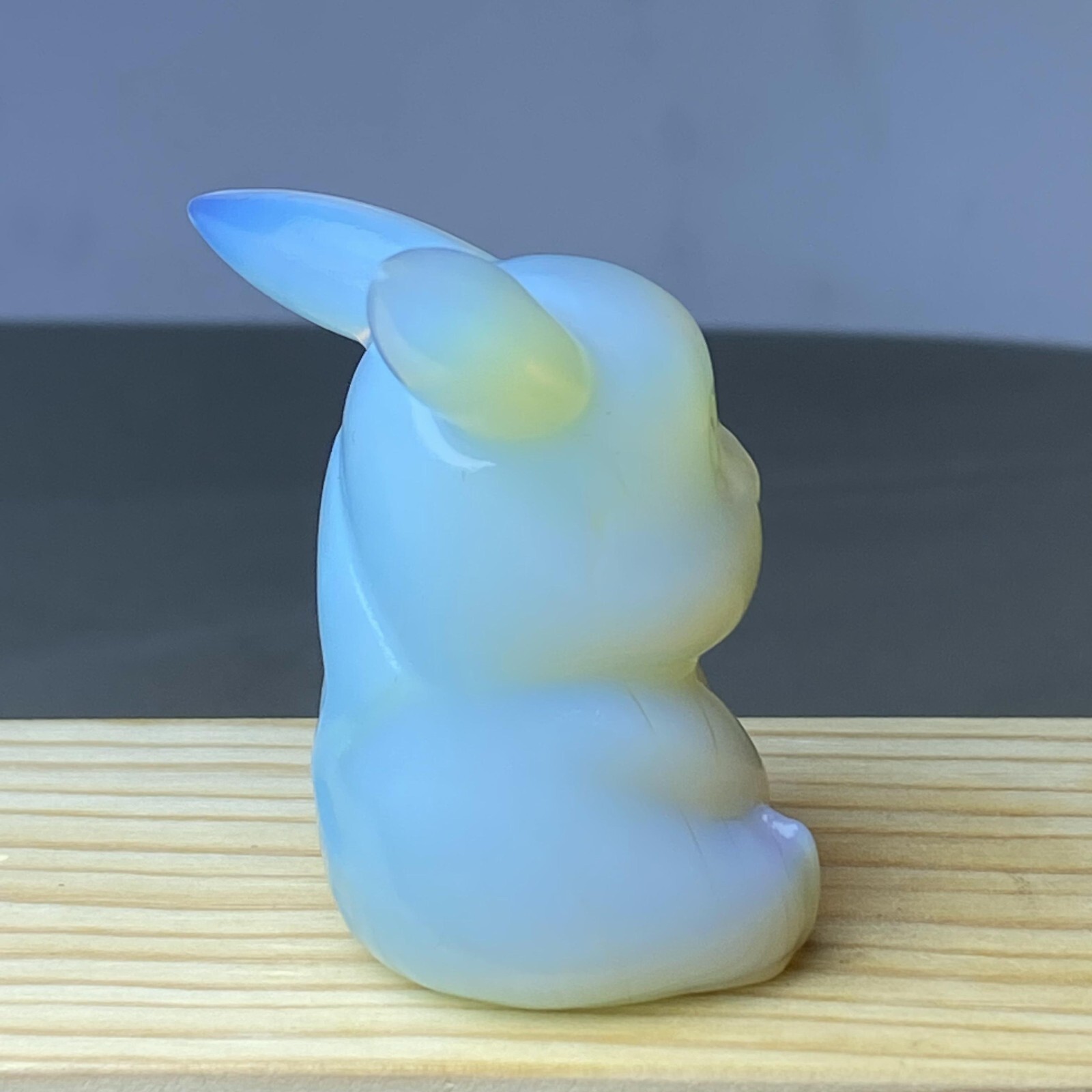 1pc Opalite carved lovely Pikachu gift quartz crystal Reiki healing