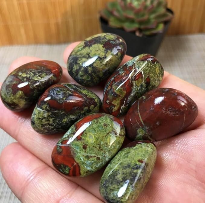 2025NEWFIND High Grade Quality 3pcs Bloodstone Home Decor Healing Gift