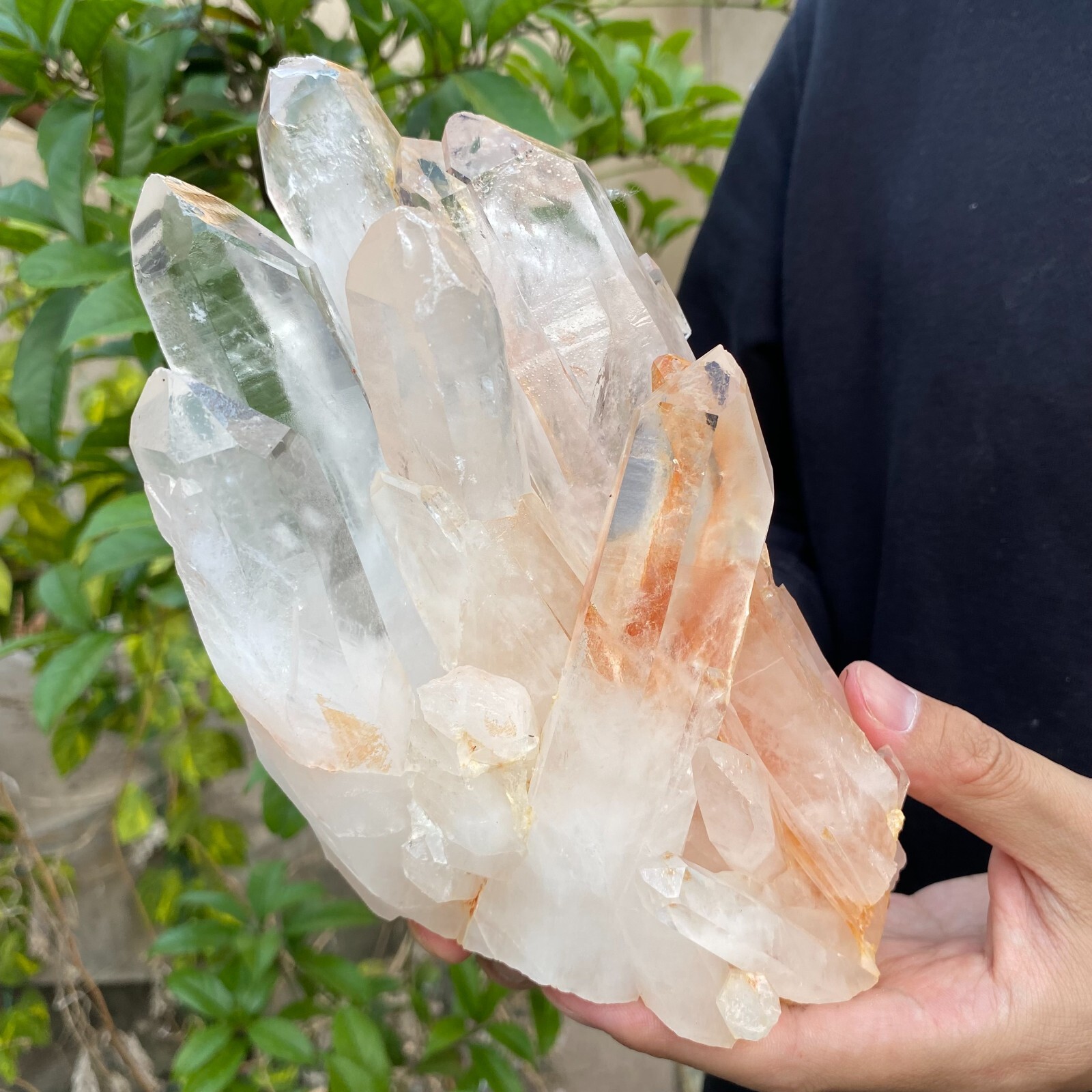 3.9lb Natural Clear White quart Crystal Cluster Raw Healing Specimen