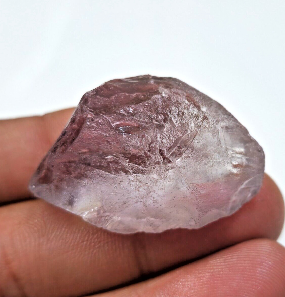 Magnificent Raw 115 Crt Pink Amethyst Unique Loose Gemstone For Making Jewelry