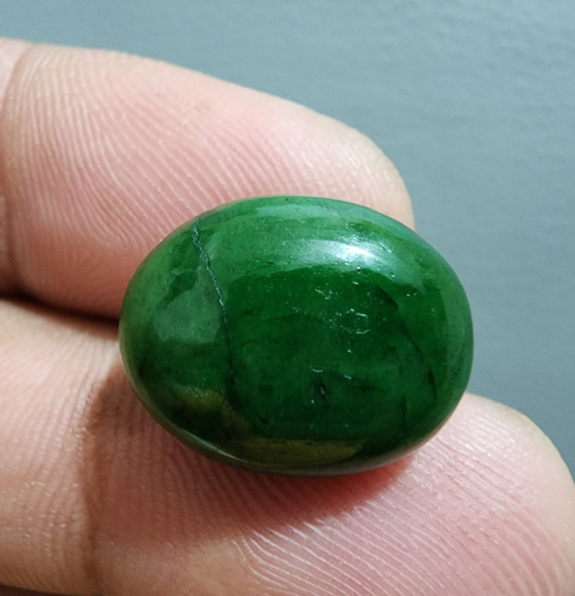 Magnificent Sakota Emerald Cabochon Oval Shape 15 Crt Loose Gemstone For Jewelry