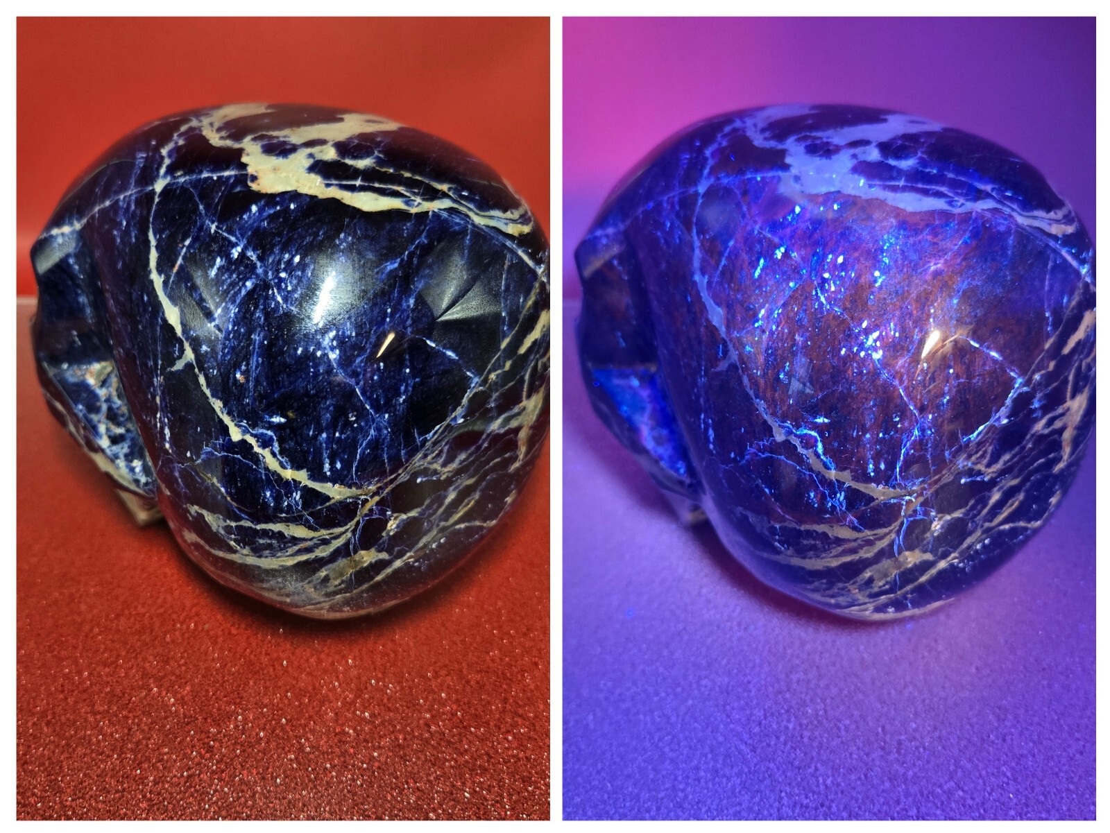 10+LB Natural Very Blue Sodalite Skull Hand Carved Quartz Crystal Reiki Healing