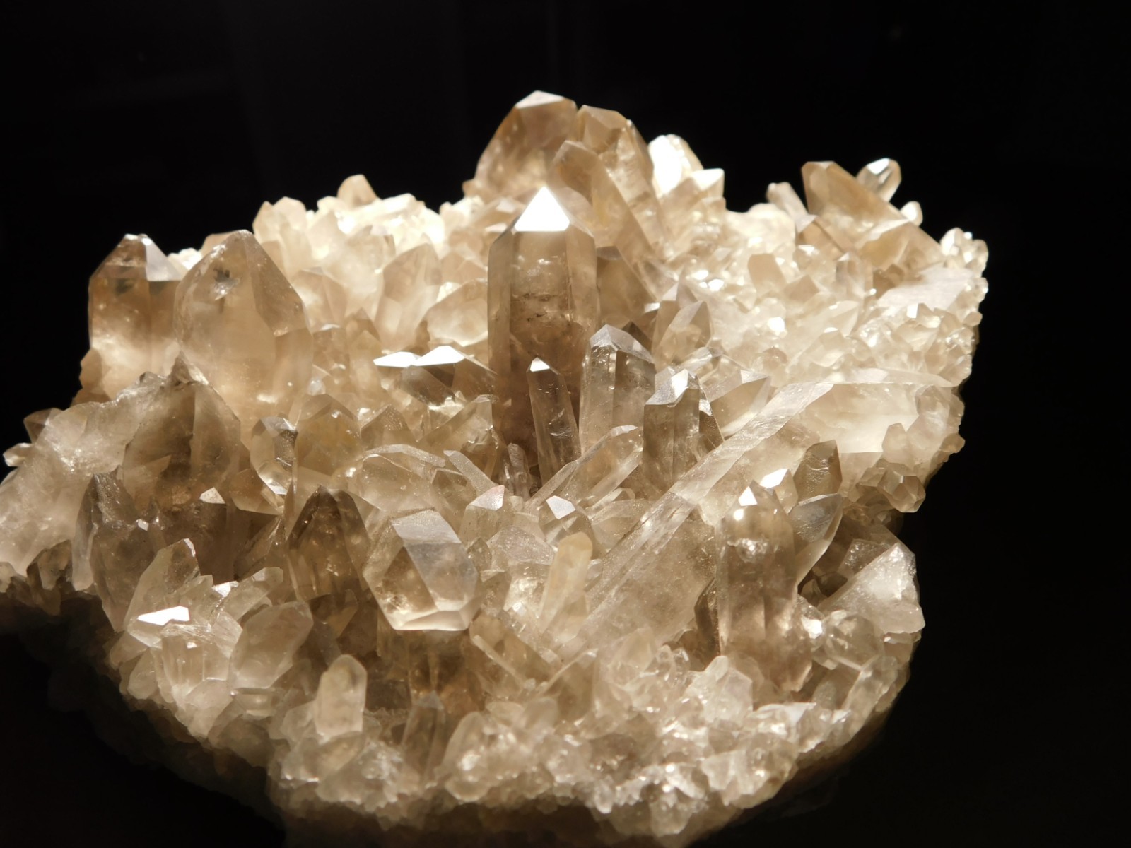 BIG! AAA SMOKY Quartz Crystal Cluster with Stand Brazil 1868gr
