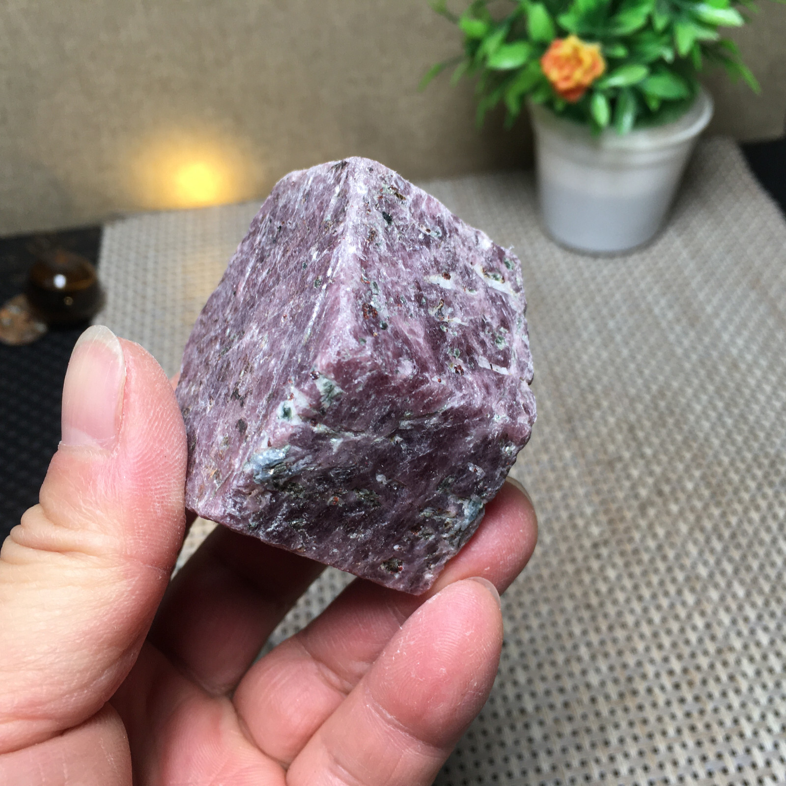 286g Natural Red Corundum Ruby Crystal Rough Mineral Specimen B1886