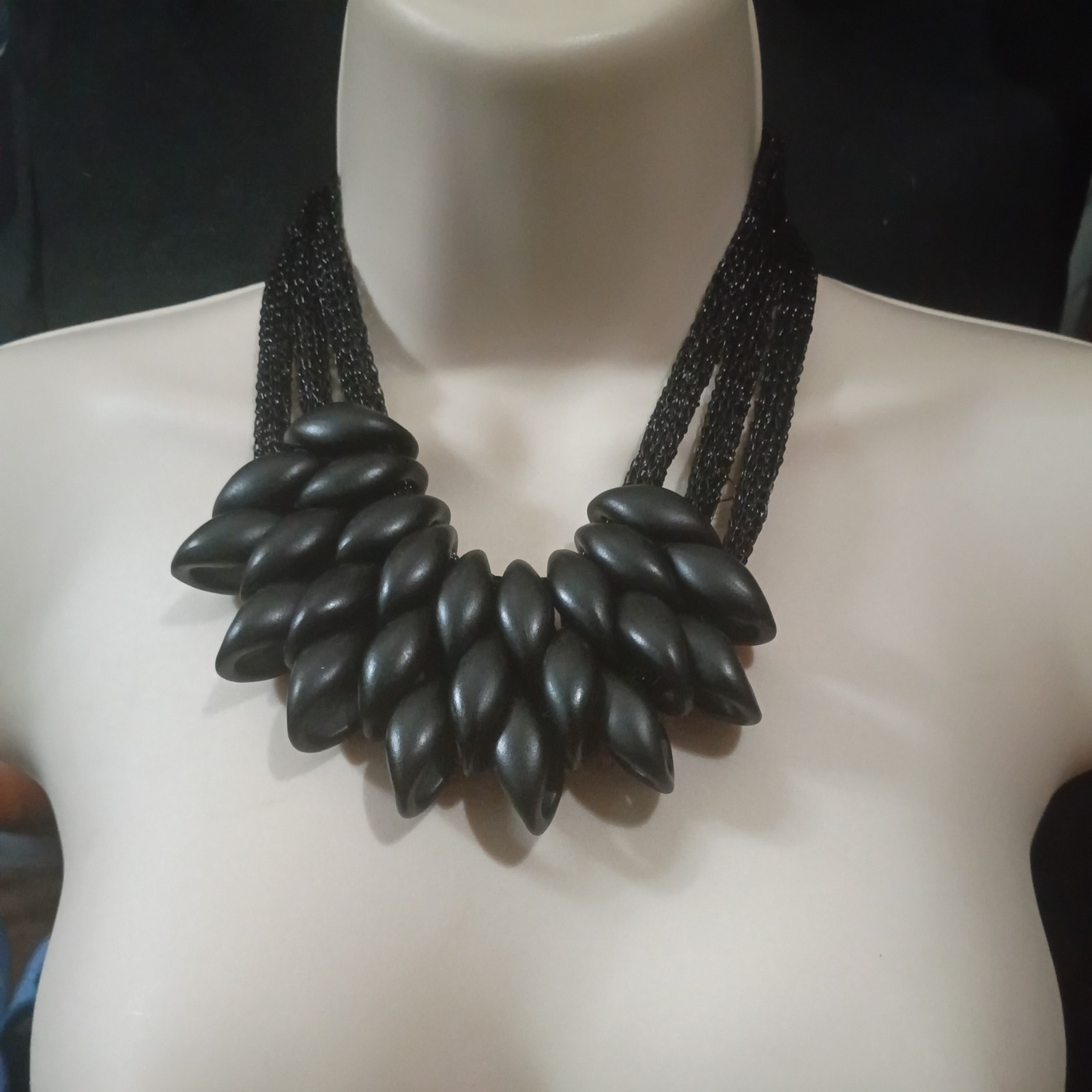 Women’s Fashion Jewelry Black Boho Luxury Chunky Collar Statement Necklace