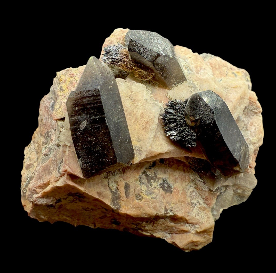 Smoky Quartz & Goethite & Microcline : Lake George . Teller Co., Colorado 🇺🇸