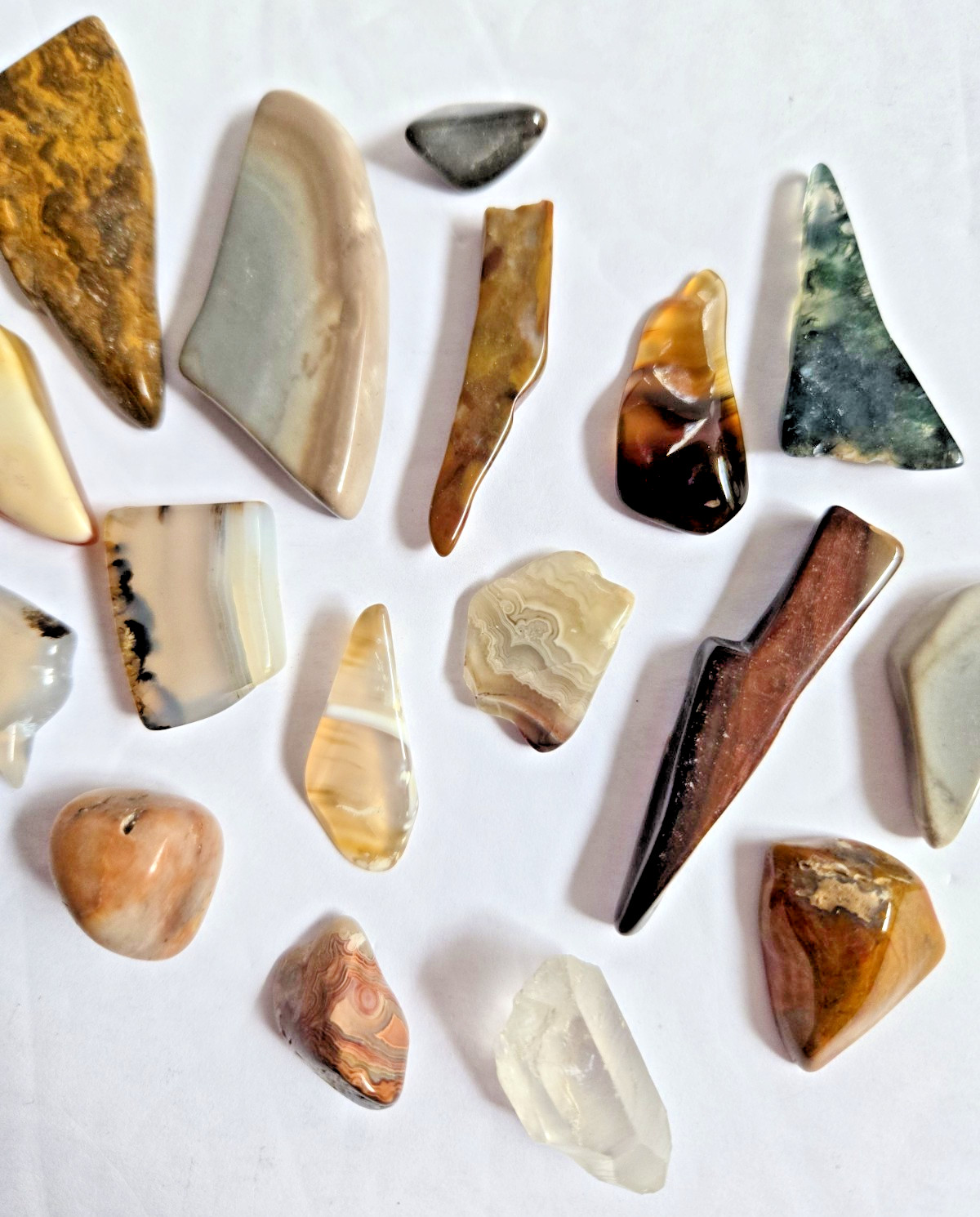 Mixed Lot Polished Rocks Tumbled Stones Gemstones Jewelry Crafts School Projects