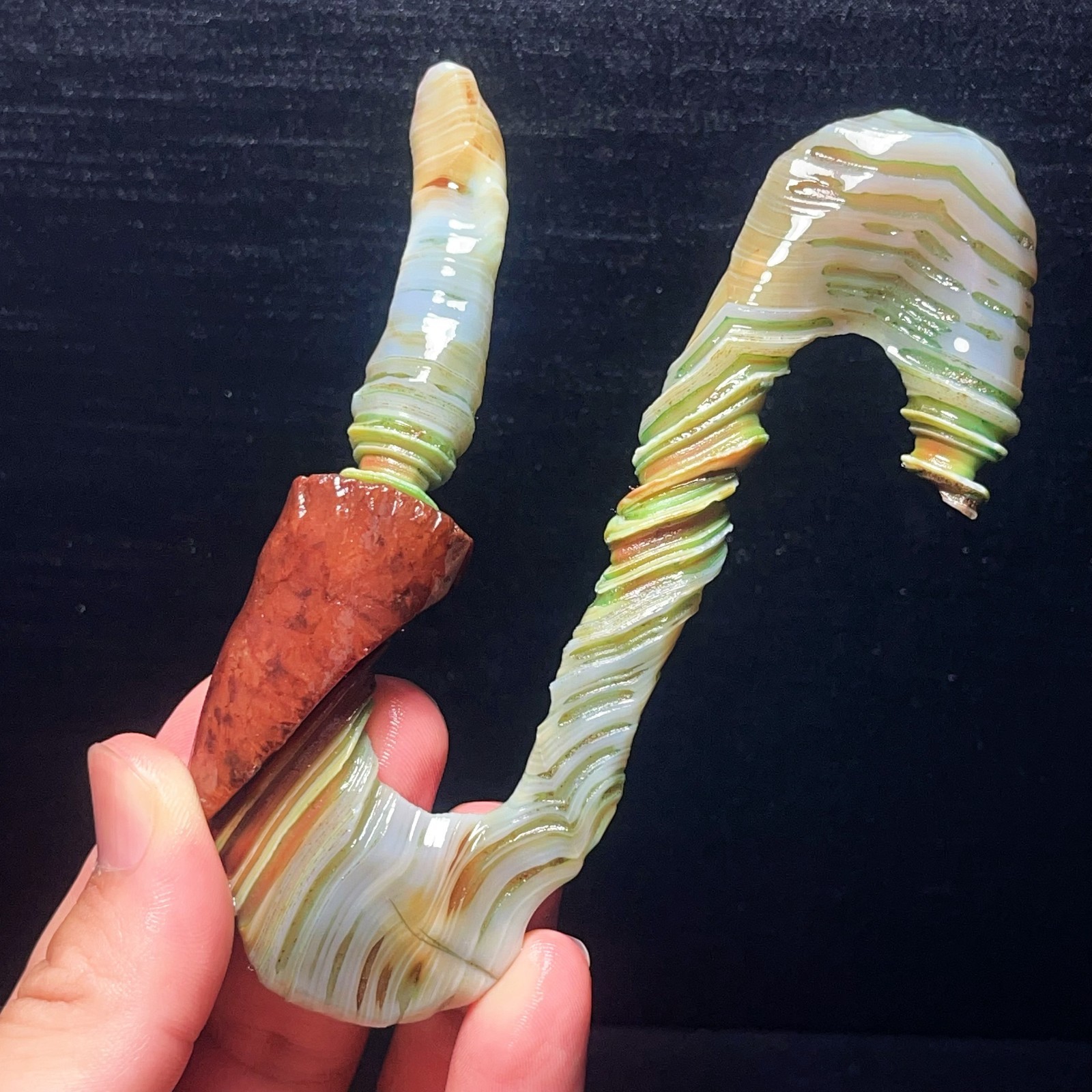 TOP 98G Natural Gobi Agate Eyes Agate Crystal Stone Healing Crystal Gift L6389