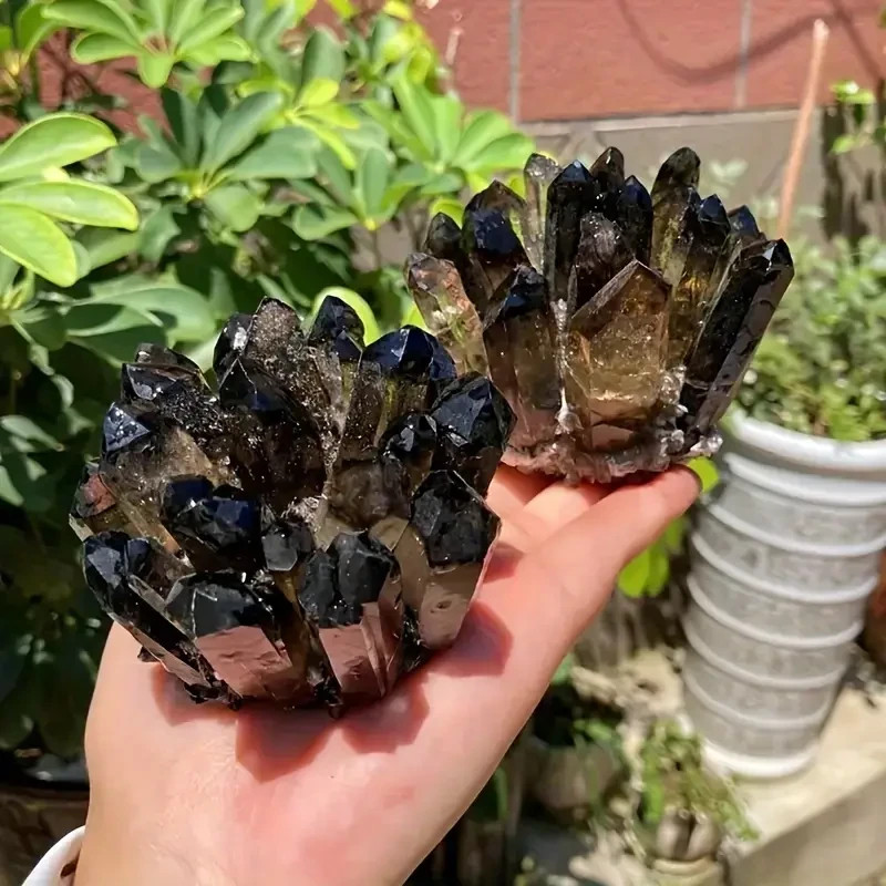 200g+ Rare Large Raw Smoky Quartz Crystal Cluster Quartz Mineral Specimens Decor