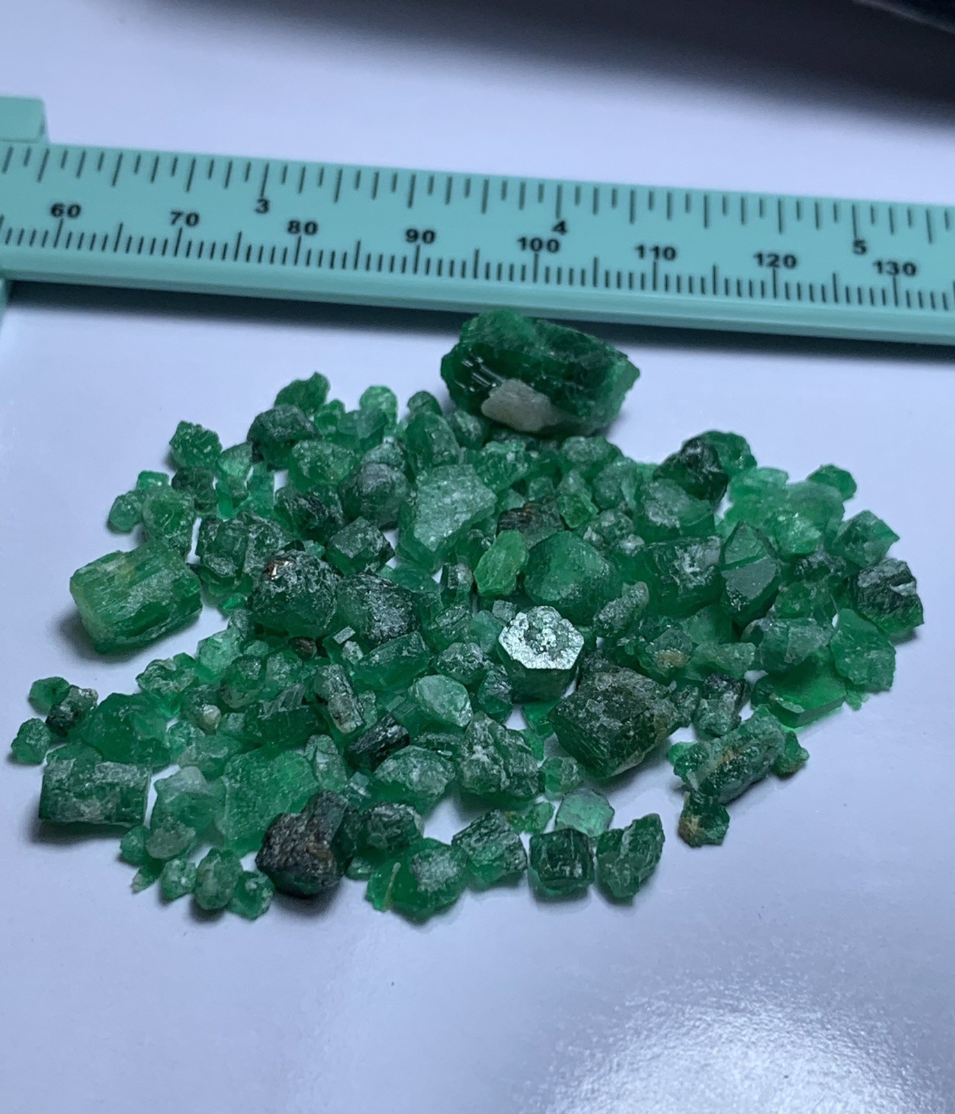 15 Gram Emerald Rough Crystal Jewellery Size From Swat Pakistan.