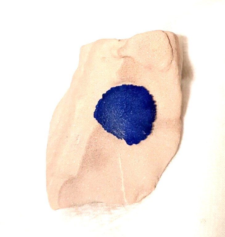 AZURITE SUN ON KAOLINITE MATRIX 71 X 48 X 28 MM 80 G