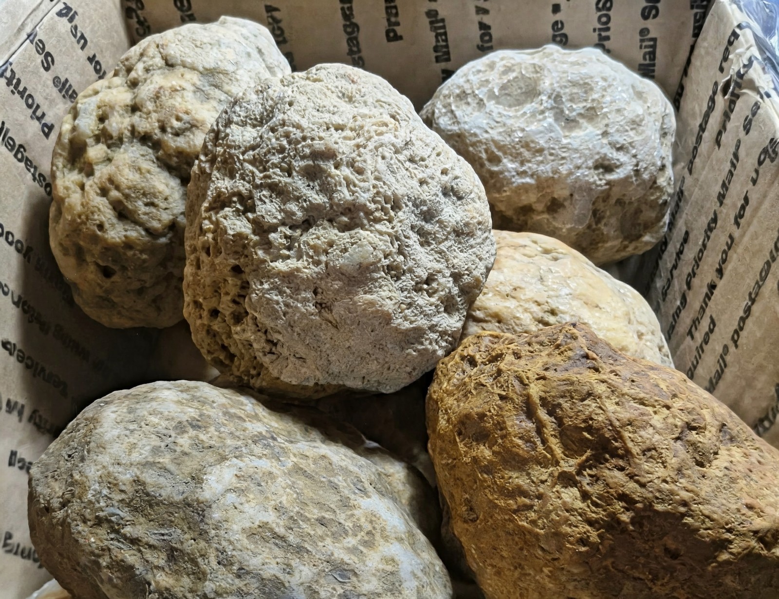 Kentucky Geodes Crack Your Own Natural Quartz Crystals-1/5/10 lb lots+Free Guide