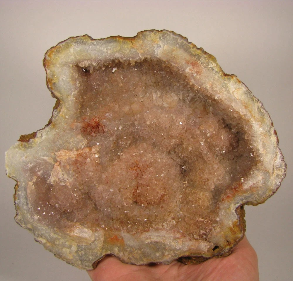 6.8″ AMETHYST Geode Crystals Cluster – Morocco – 3.4 lbs.