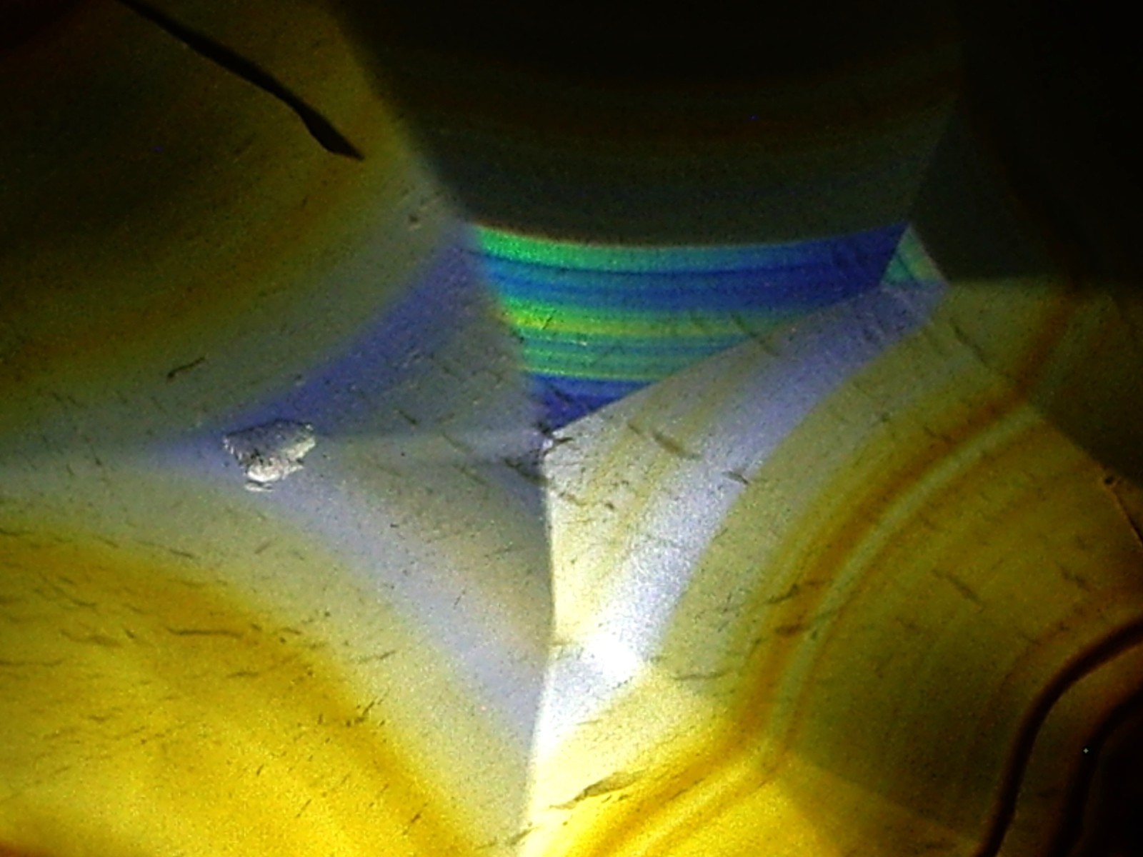 Rare Polished “Iris Agate” Slice with Backlight Color Bands from Indonesia 13.3g