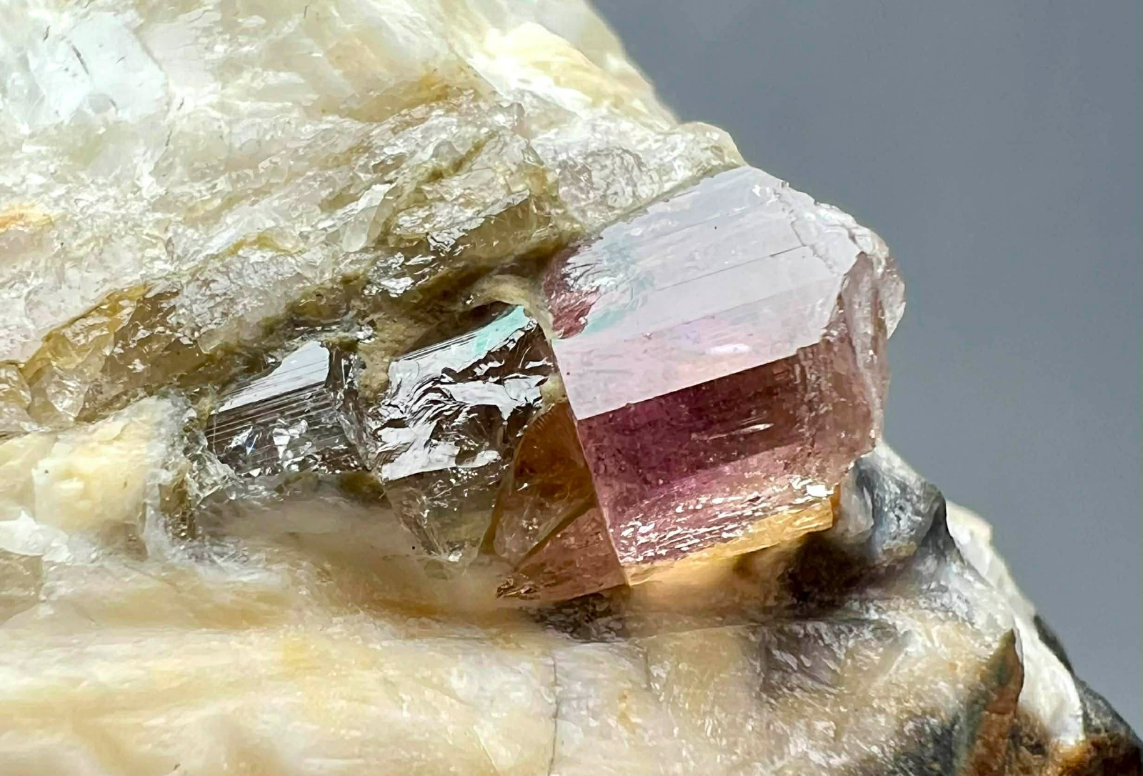 144 Gram Ultra Rare Eye Clean Pink Katlang Topaz Huge Crystal On Matrix @PAK