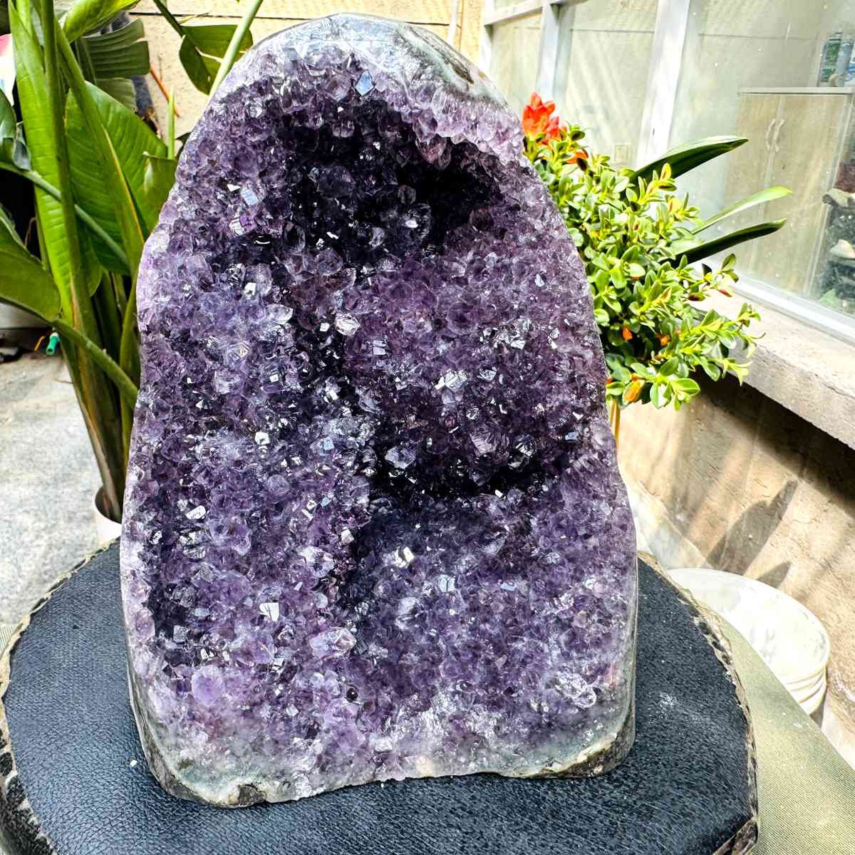 7.08LB Natural Uruguayan Amethyst Cluster Cave Display Specimen Healing