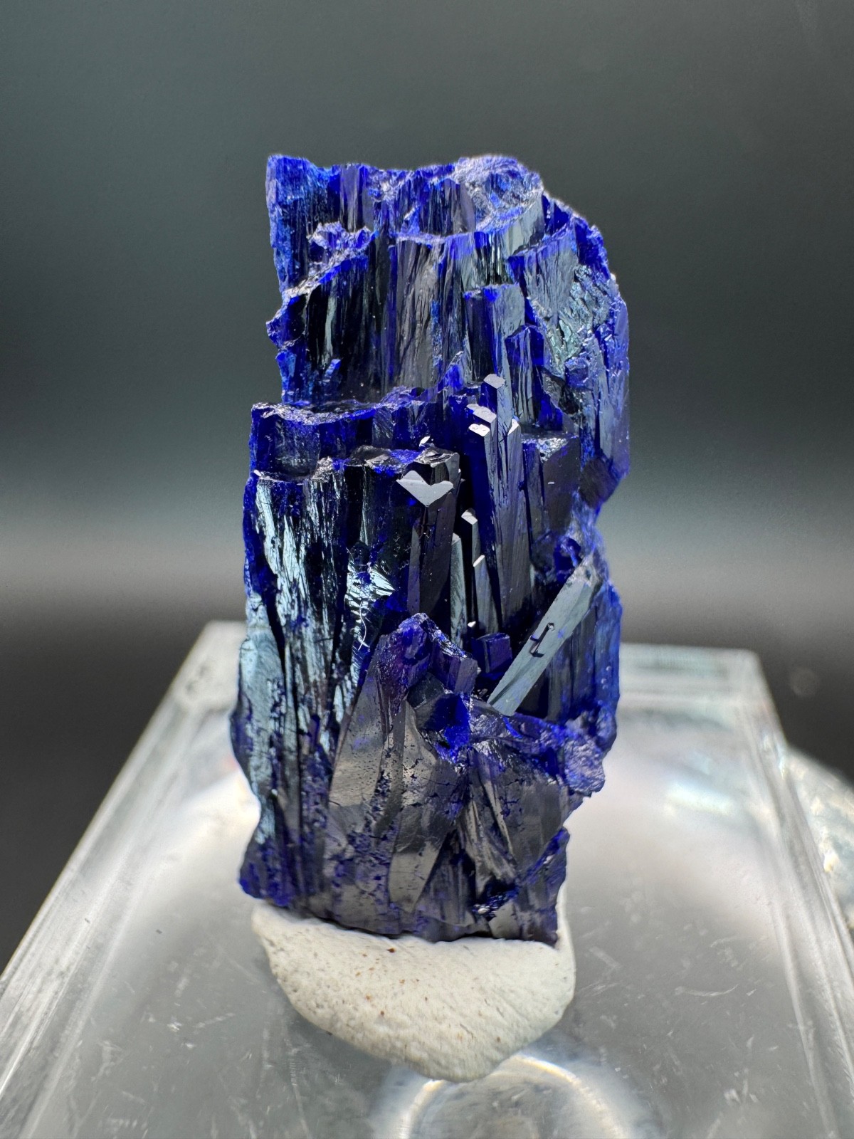 6792 Electric Blue Azurite Crystal Touissit, Morocco 8g