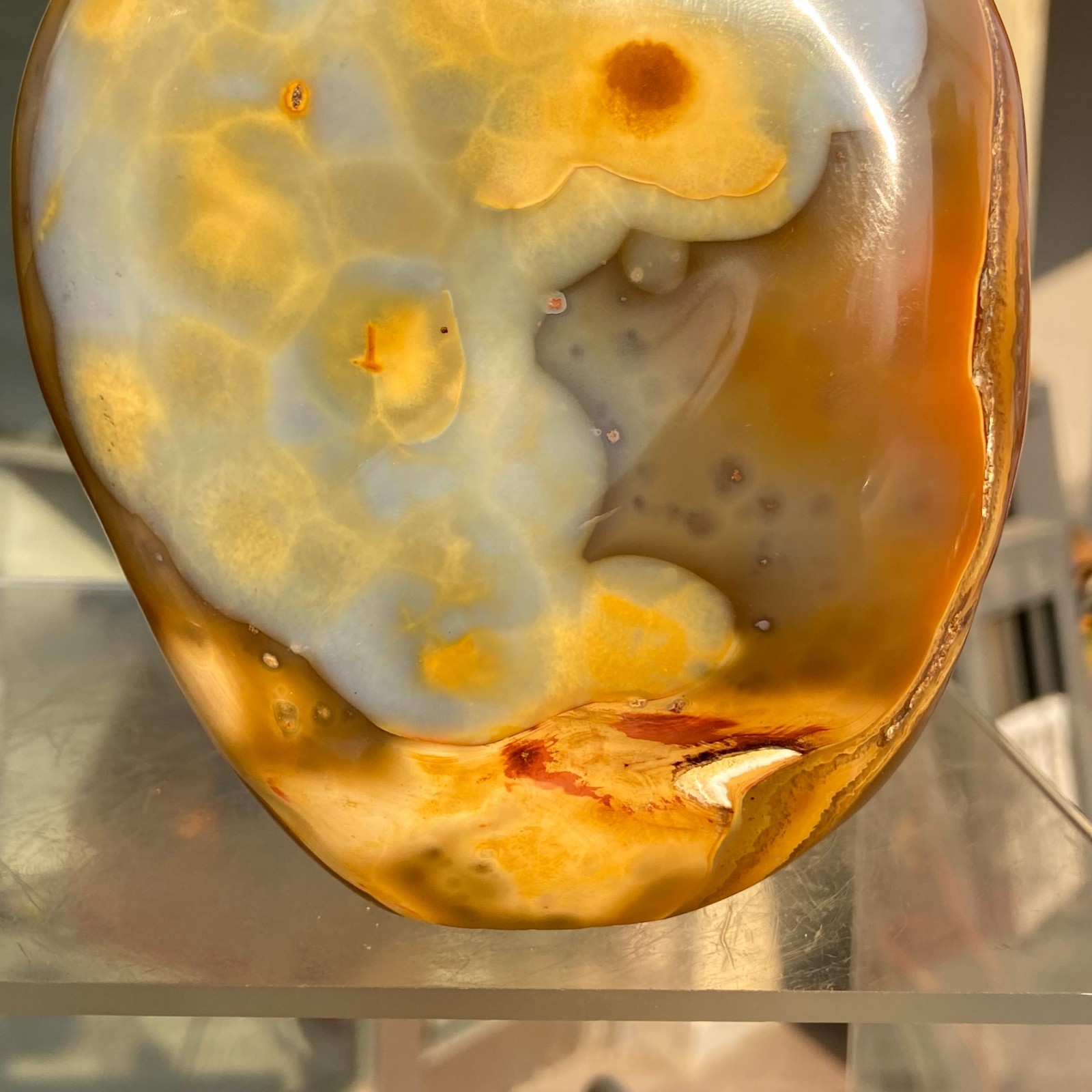 2.72LB High Quality Natural Colourful Chalcedony Agate Crystal Reiki Healing