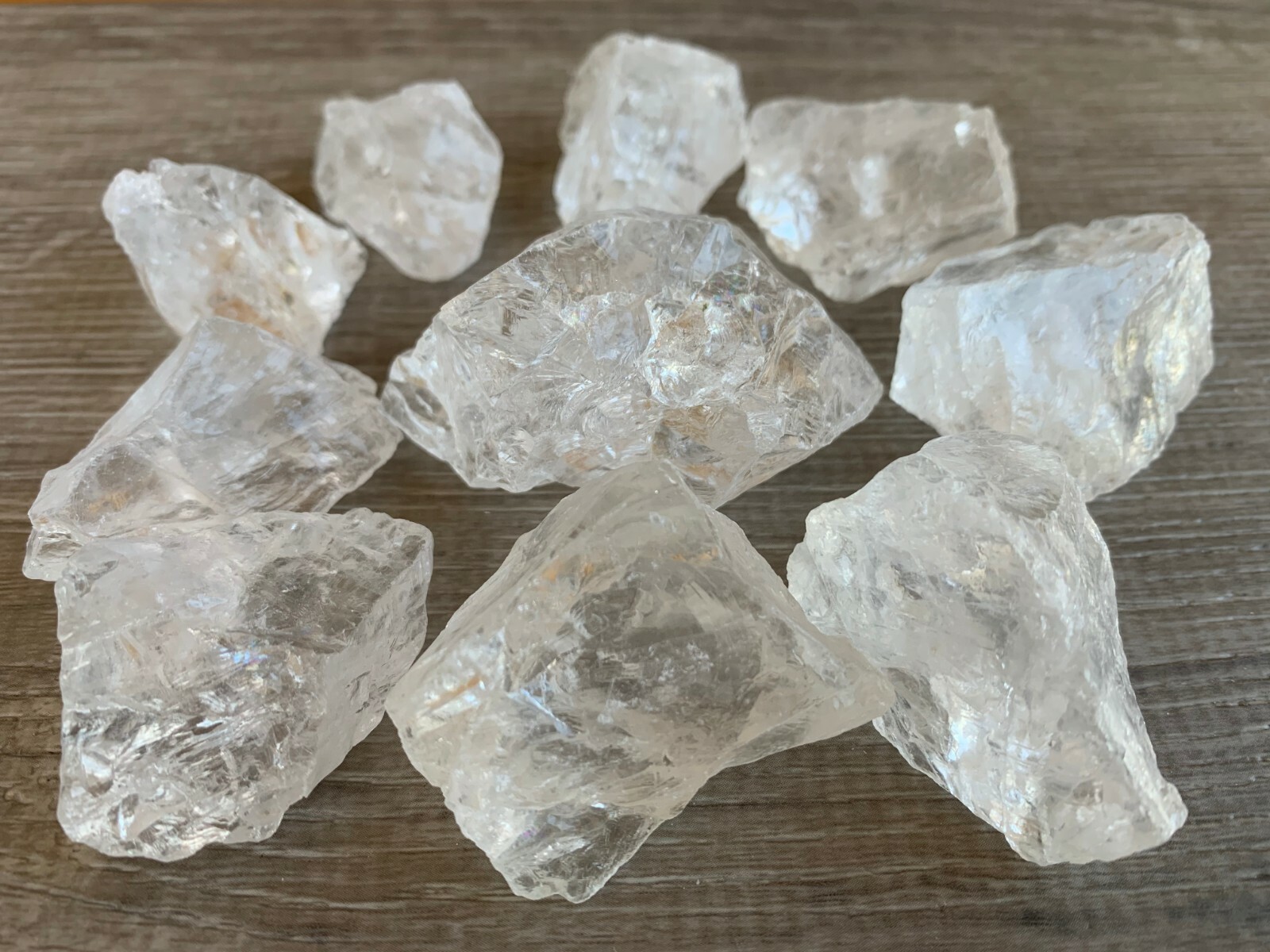Natural Rough Clear Quartz Chunks, 1-2″ Raw Clear Quartz, Wholesale Bulk Lot