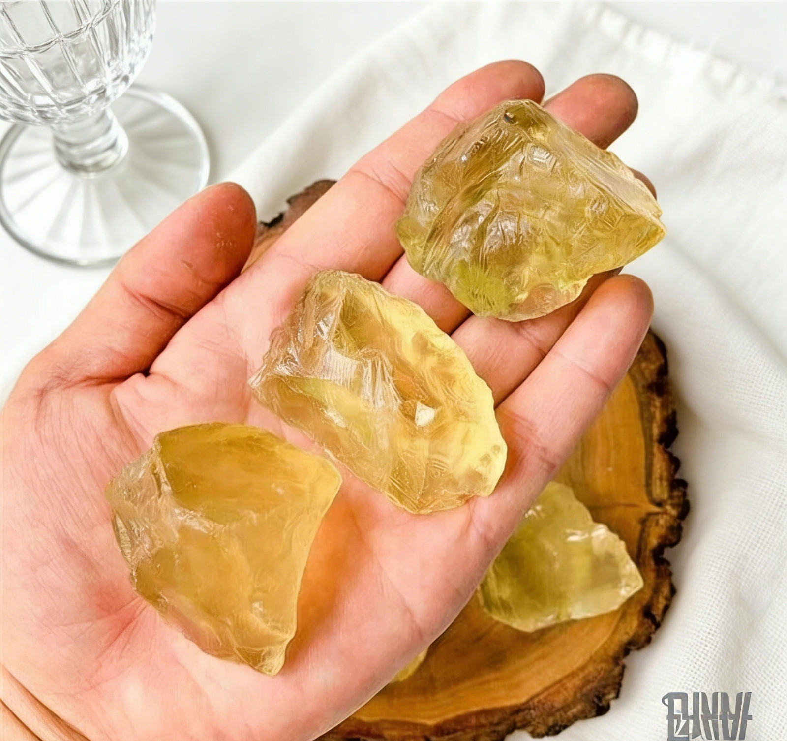 4PCS AAA+ Raw Citrine Stone Natural Rough Citrine High Energy Attract Wealth