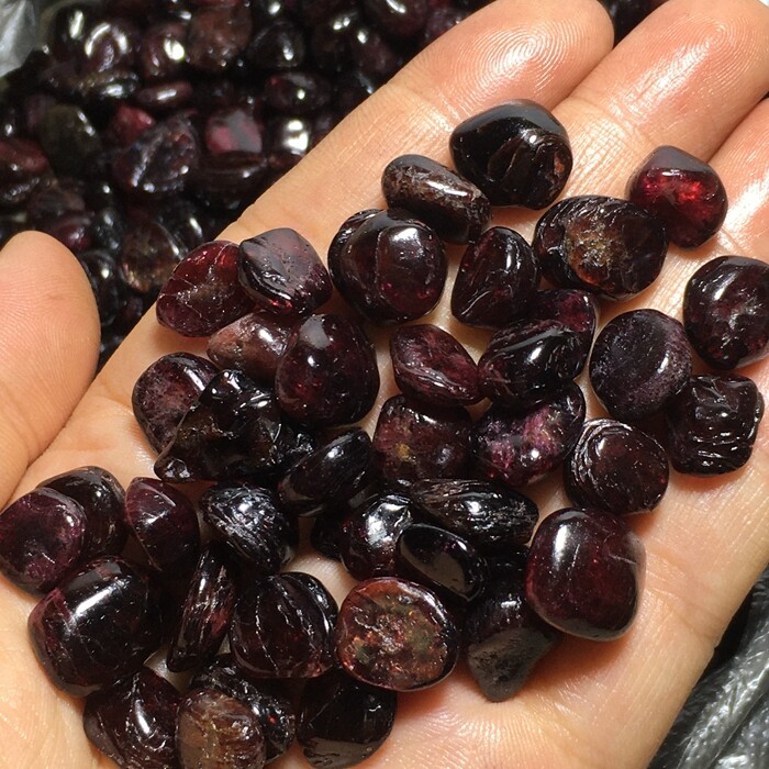 50g Natural Garnet Polished Tumble Little Gem stone Reiki Healing Specimen