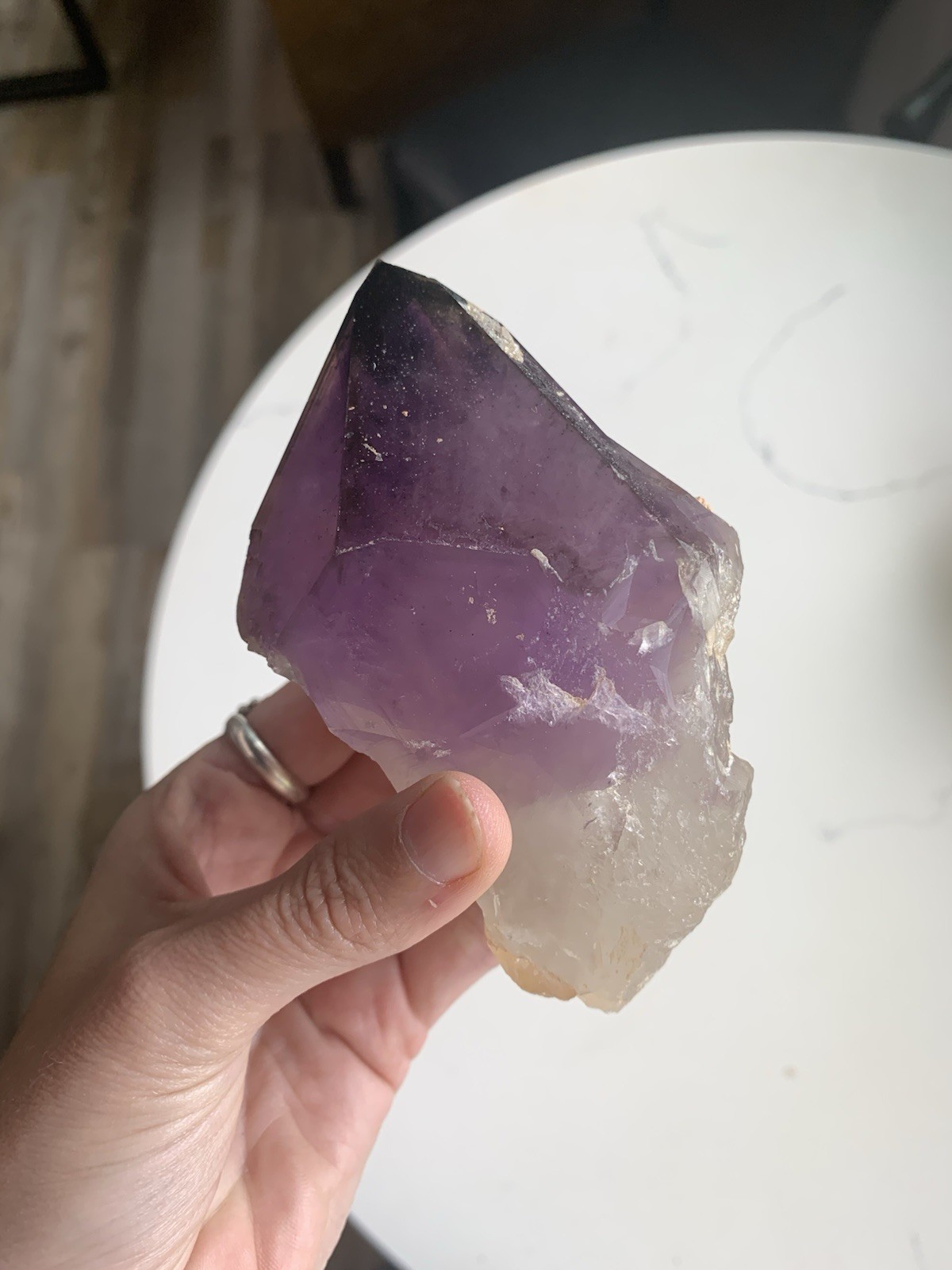 Amethyst Crystal Point from Australia dug by Patrick Gundersen Crystals of AUS