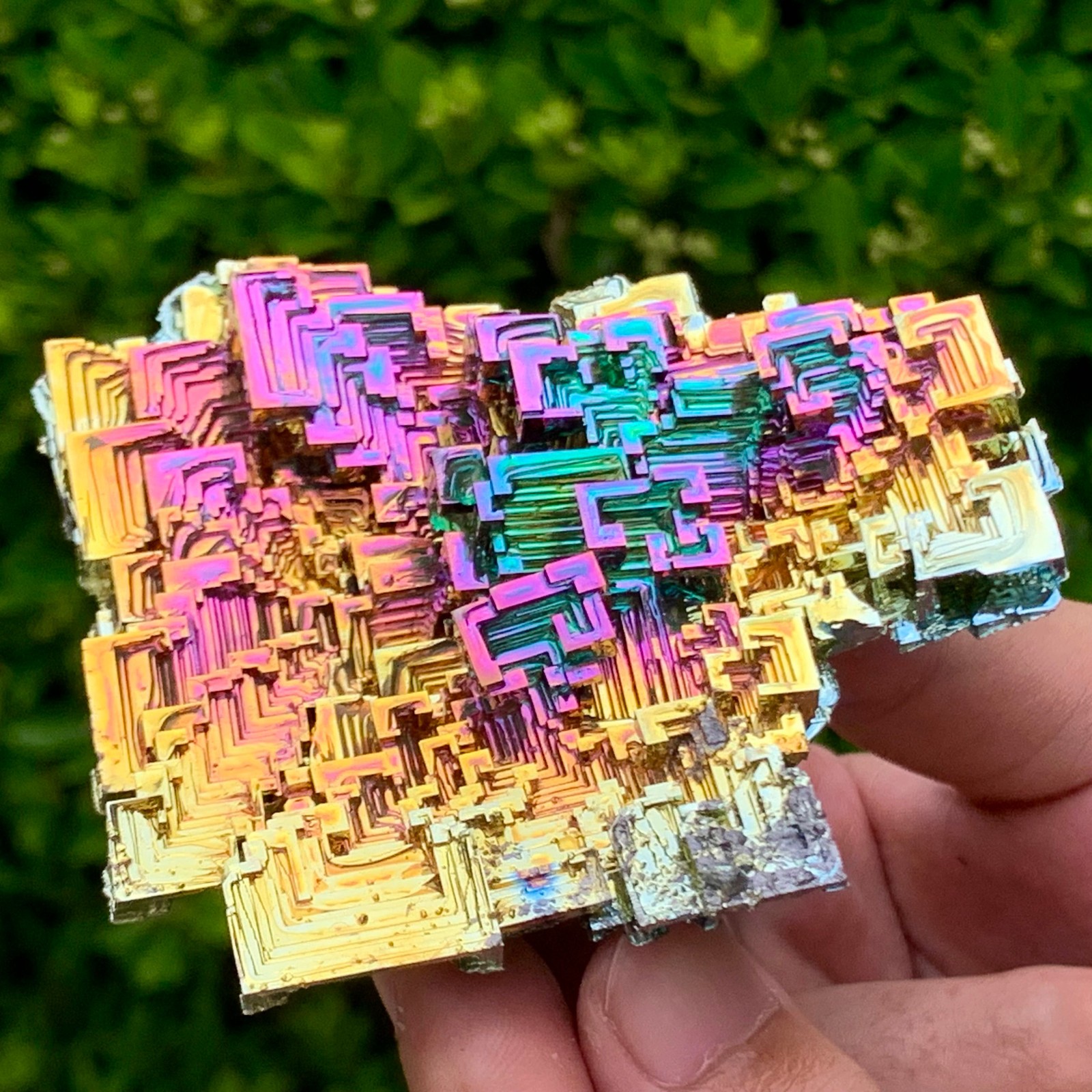 226G ram Bismuth rainbow crystal elementBi gemstone Mineral specimen healing