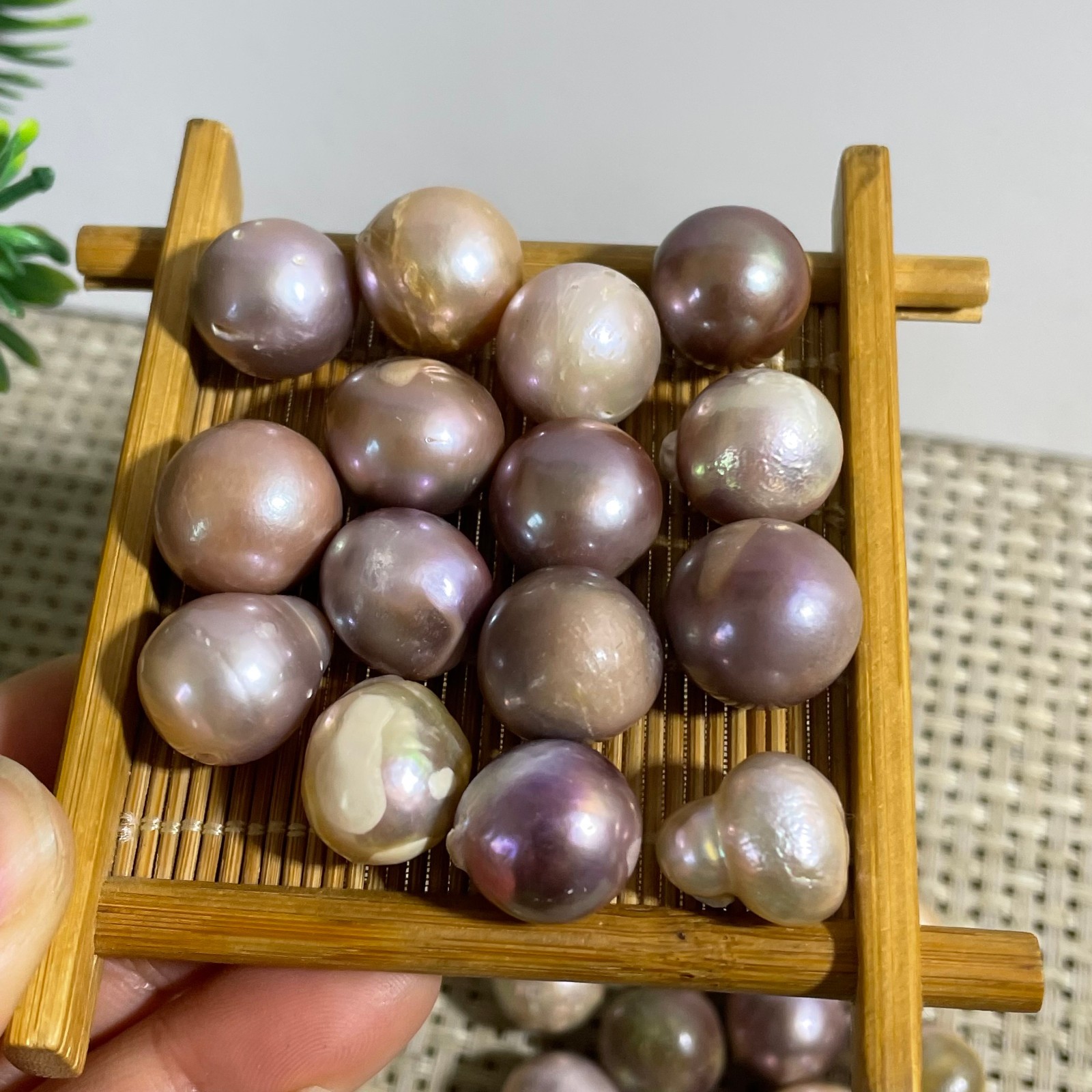 15pcs 60g Genuine Large Baroque Freshwater Pearl Cultured Loose Bead Not Drilled