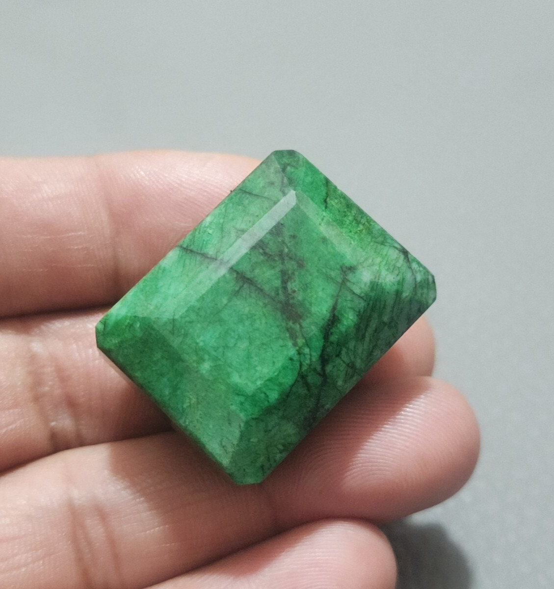 157.50 Crt Wonderful Green Brazilian Emerald, Emerald Cut Loose Gemstone Jewelry