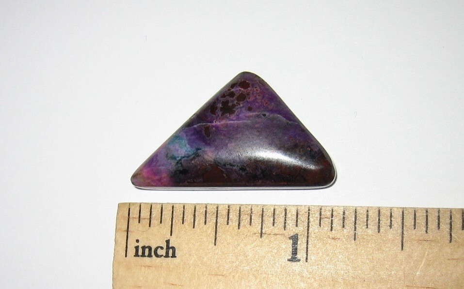 POLISHED 29mm x 17mm SUGILITE BUSTAMITE RICHTERITE CABOCHON SO. AFRICA 3.7g *A5
