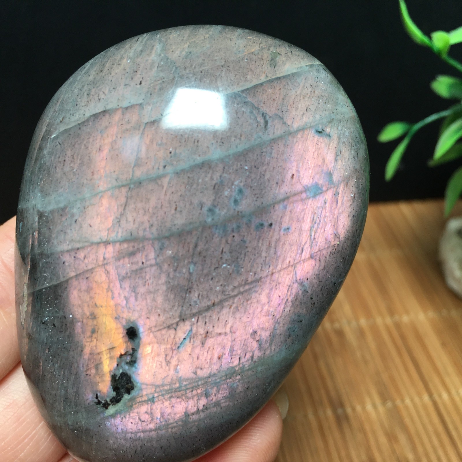 146g Natural Polished Labradorite plamstone Crystal Specimen fb1767