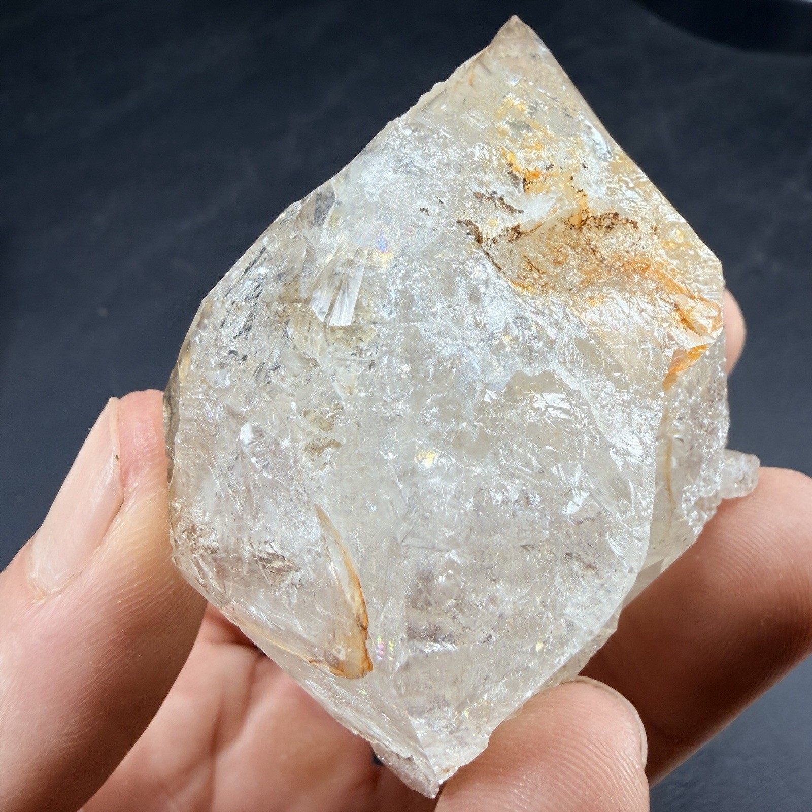 Herkimer Diamond Quartz Crystal Point / New York *VIDEO*