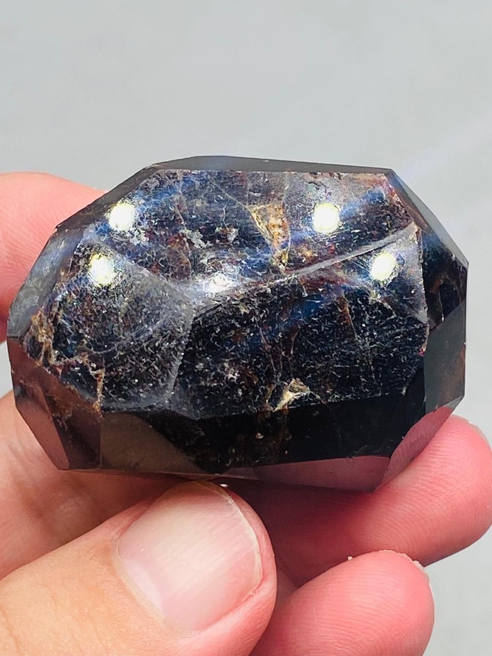 Red Garnet Faceted Gemstone Display Stone AAA Top Quality