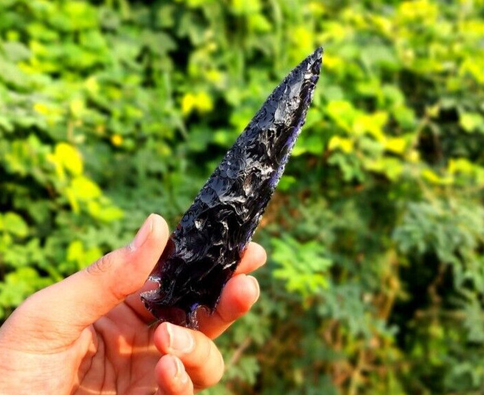 Amethyst Spearhead Large Arrowhead Crystal Healing Purple Crystal Metaphysical