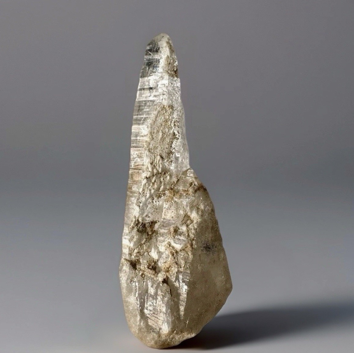 “White Summit” Hashupi Himalayan Quartz Elongated Spear-point Slender Crystal