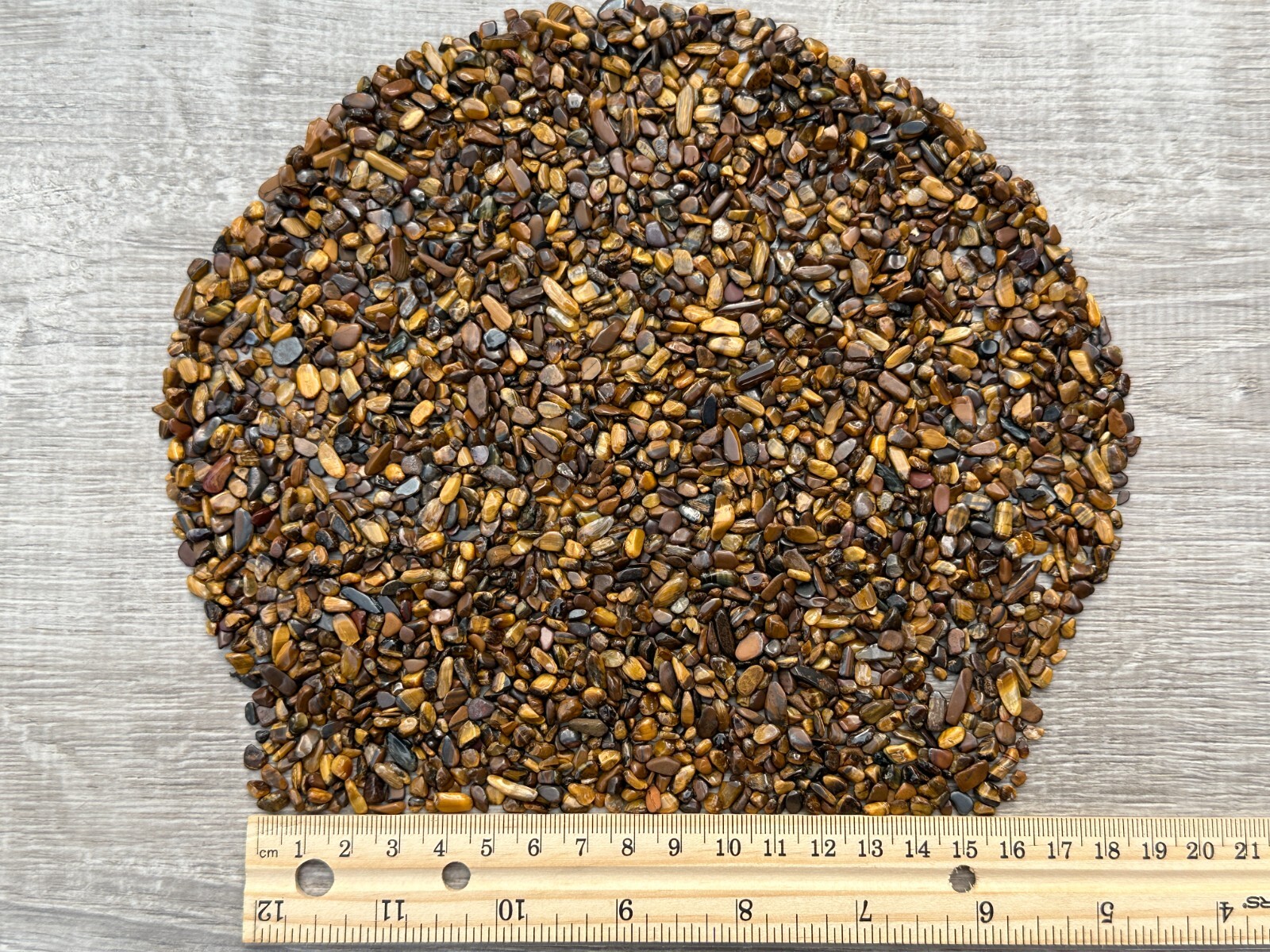 Grade A++ Tiger Eye Semi Tumbled Gemstone Mini Chip 2-5 mm, Wholesale Bulk Lot