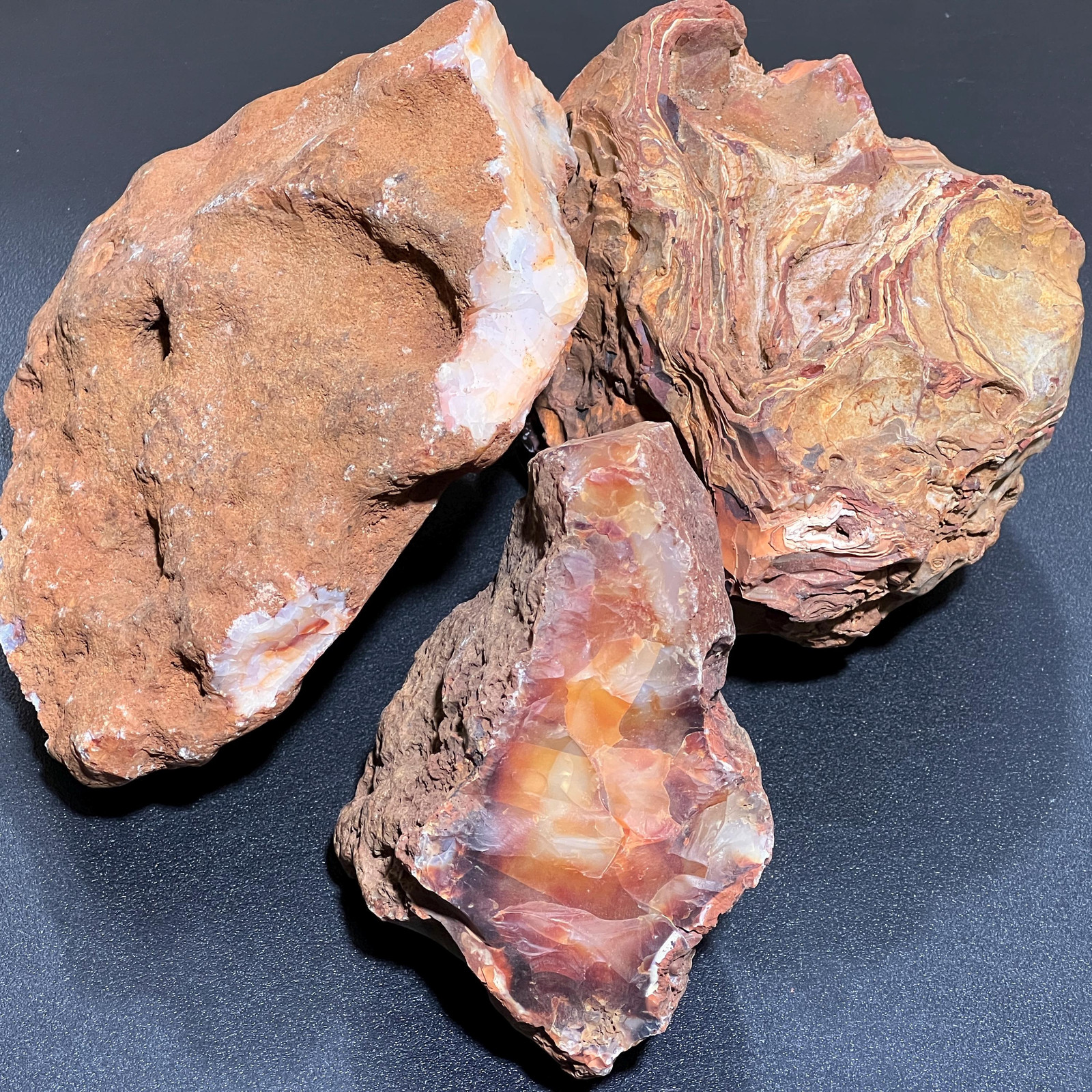 Large Extra Quality Red Carnelian Agate Crystal Boulders (4-8 Inches) Rough Raw