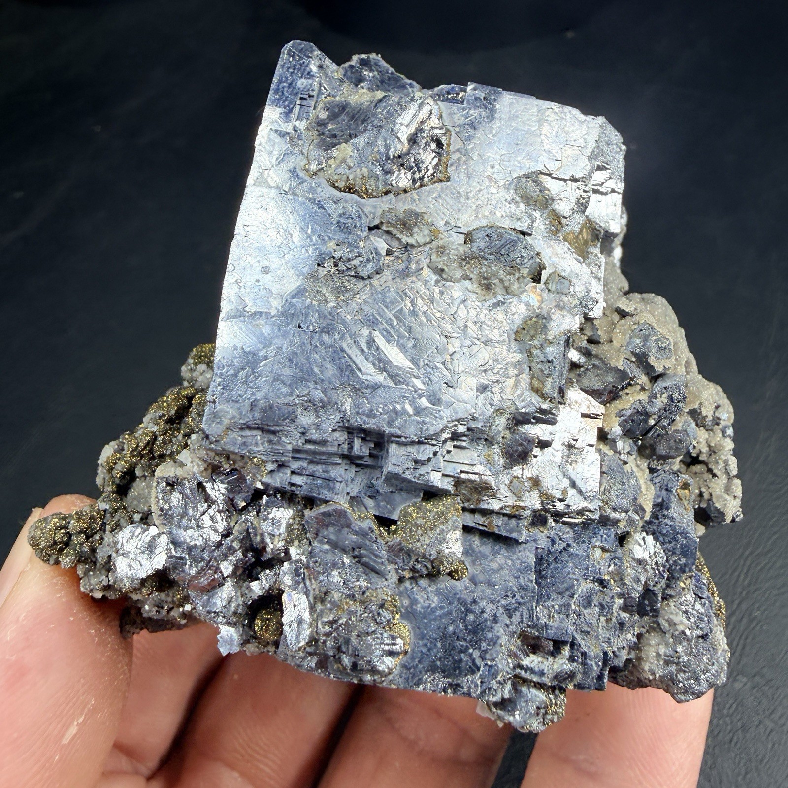 Galena Chalcopyrite Dolomite Crystal Combo / Missouri *Video*