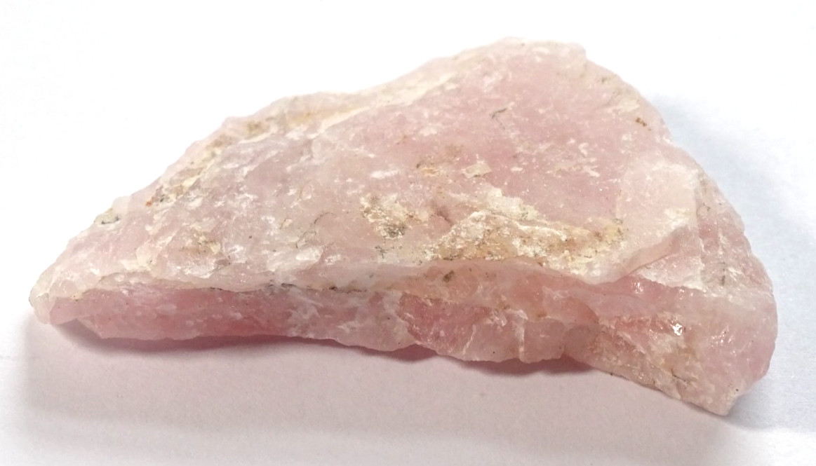 NATURAL ROSE QUARTZ CRYSTAL PIECE- love, heart 5.7 x 3.5 x 1.5 cms 30 gms #A