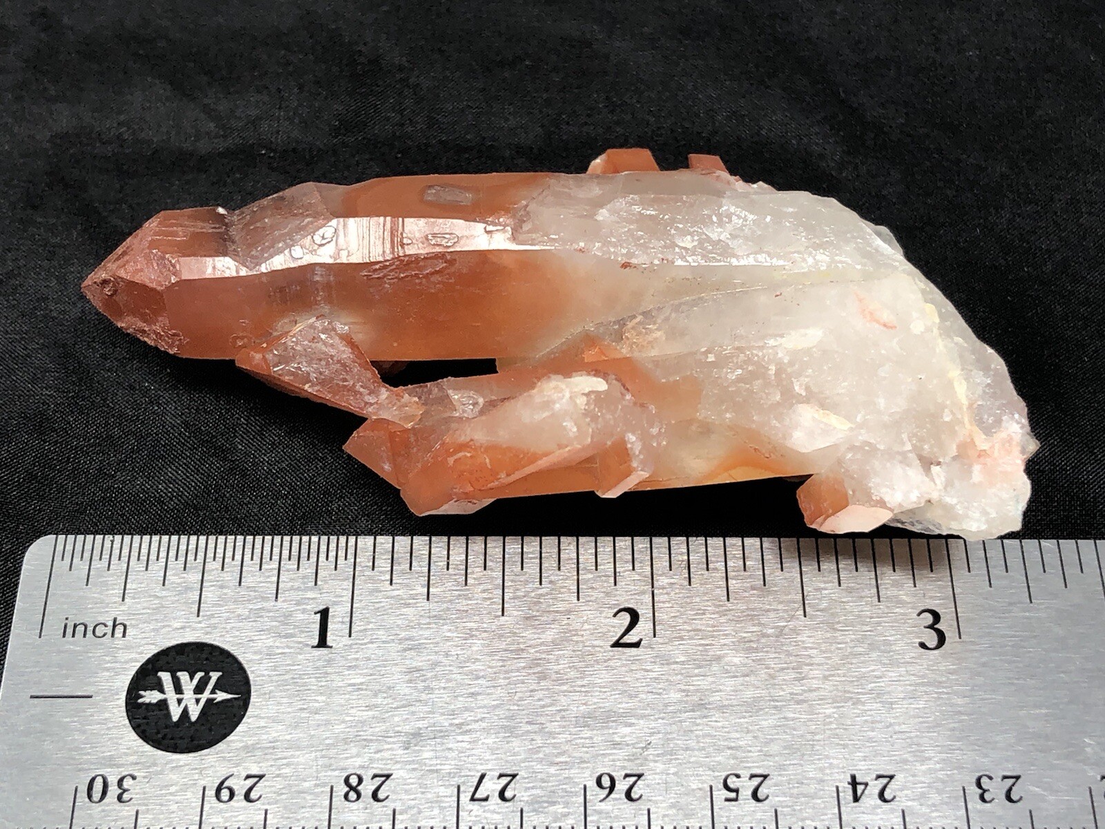 Red Quartz Crystal Cluster Point Morocco 2.4oz N34